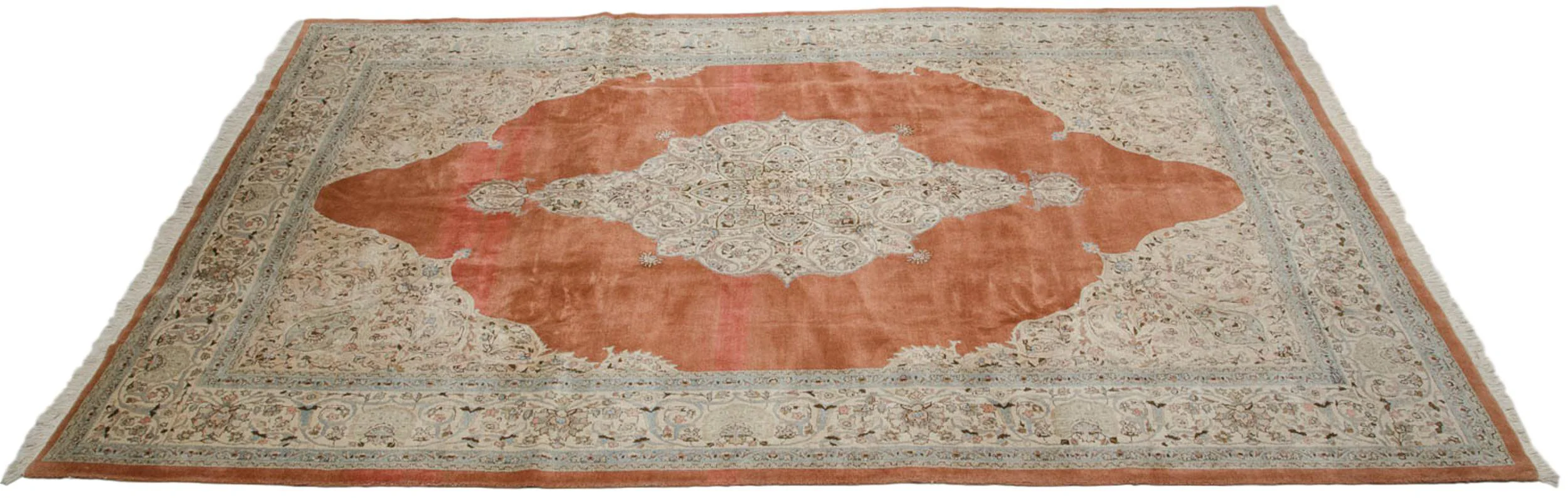9.5x14.5 Vintage Tabriz Carpet - Image 2