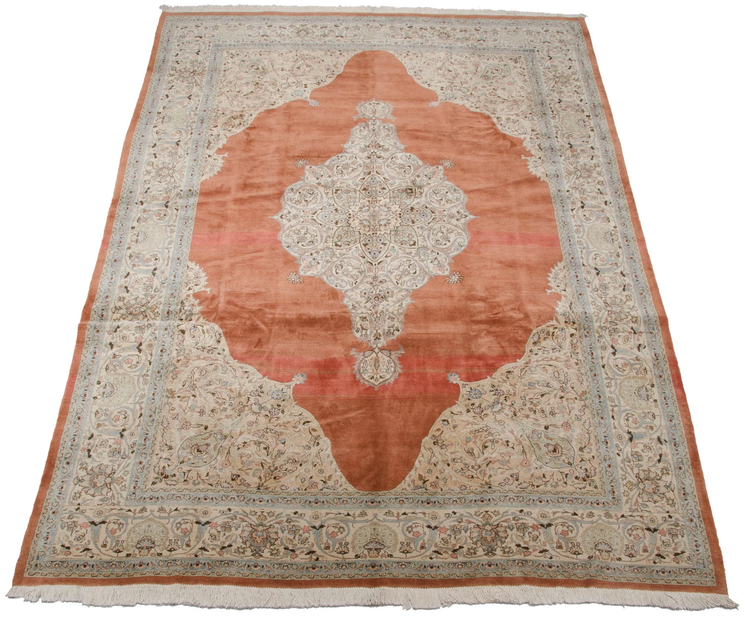 9.5x14.5 Vintage Tabriz Carpet - Image 4