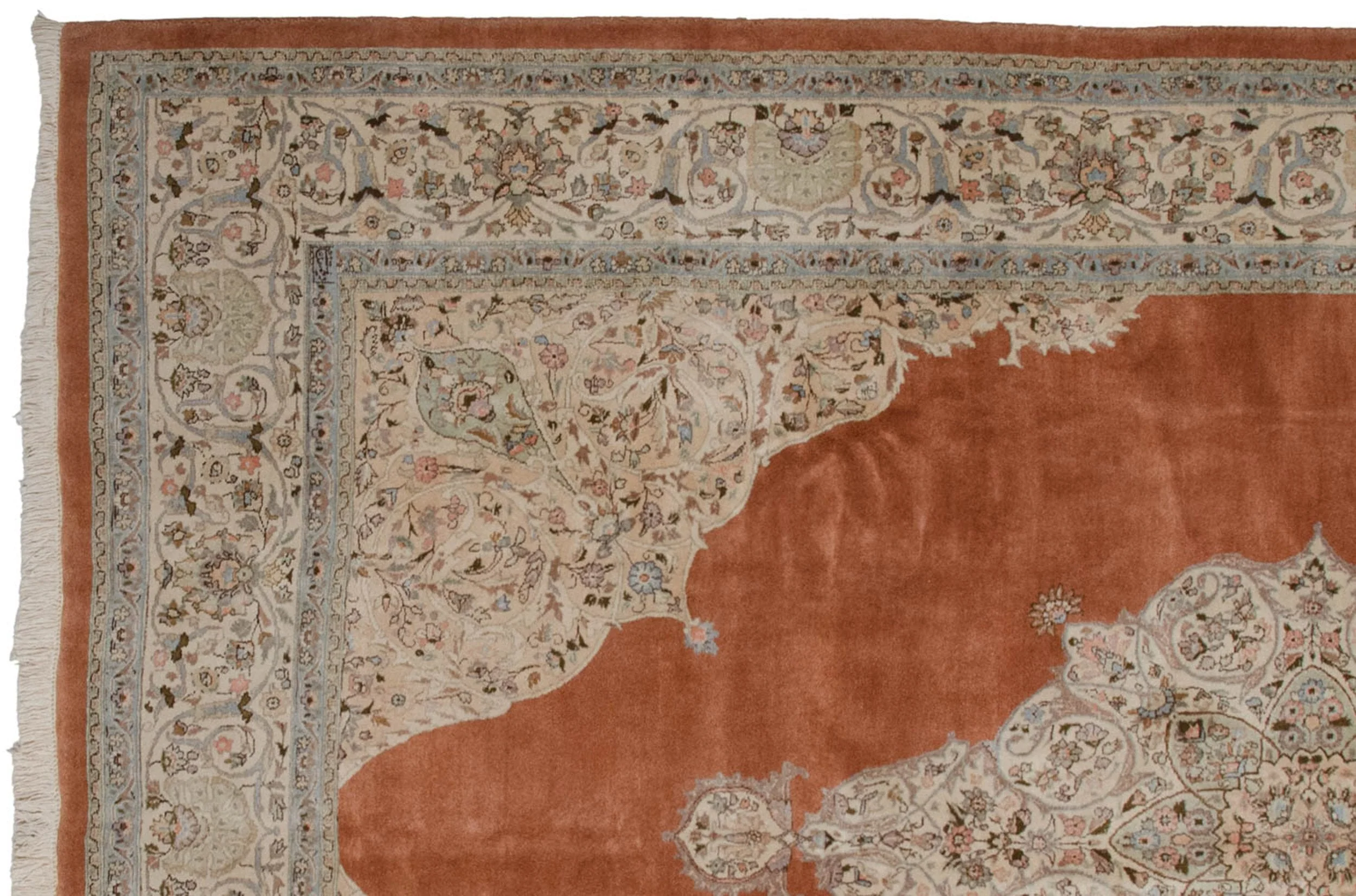 9.5x14.5 Vintage Tabriz Carpet - Image 5