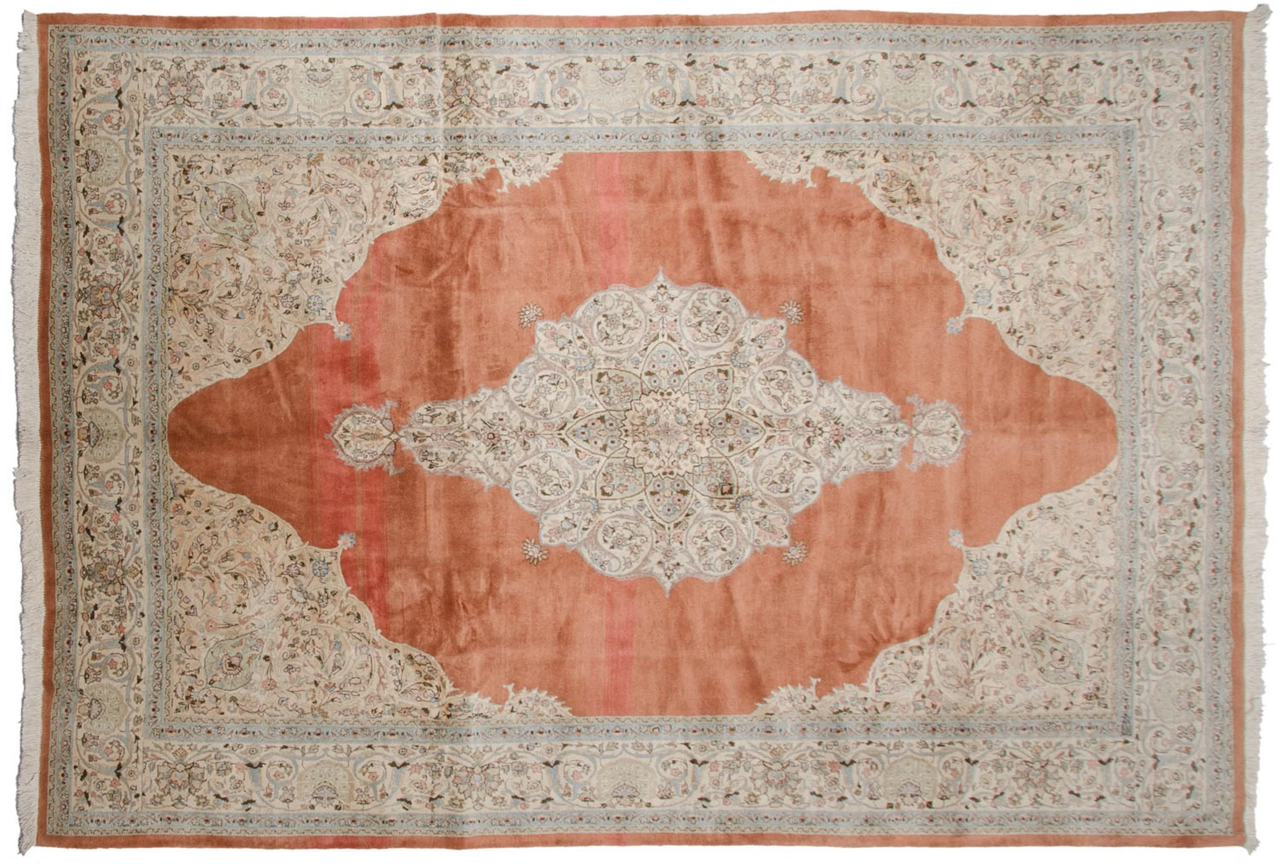 9.5x14.5 Vintage Tabriz Carpet - Image 9