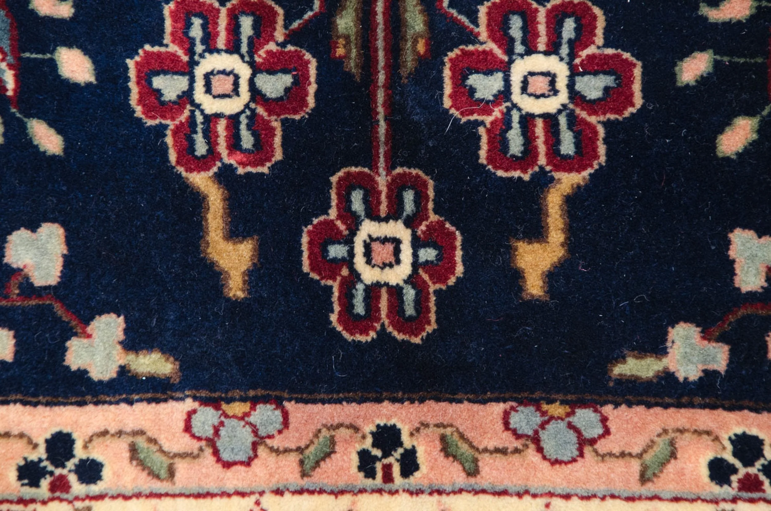 9.5x14 Fine Indian Mohajeran Sarouk Design Carpet - Image 11