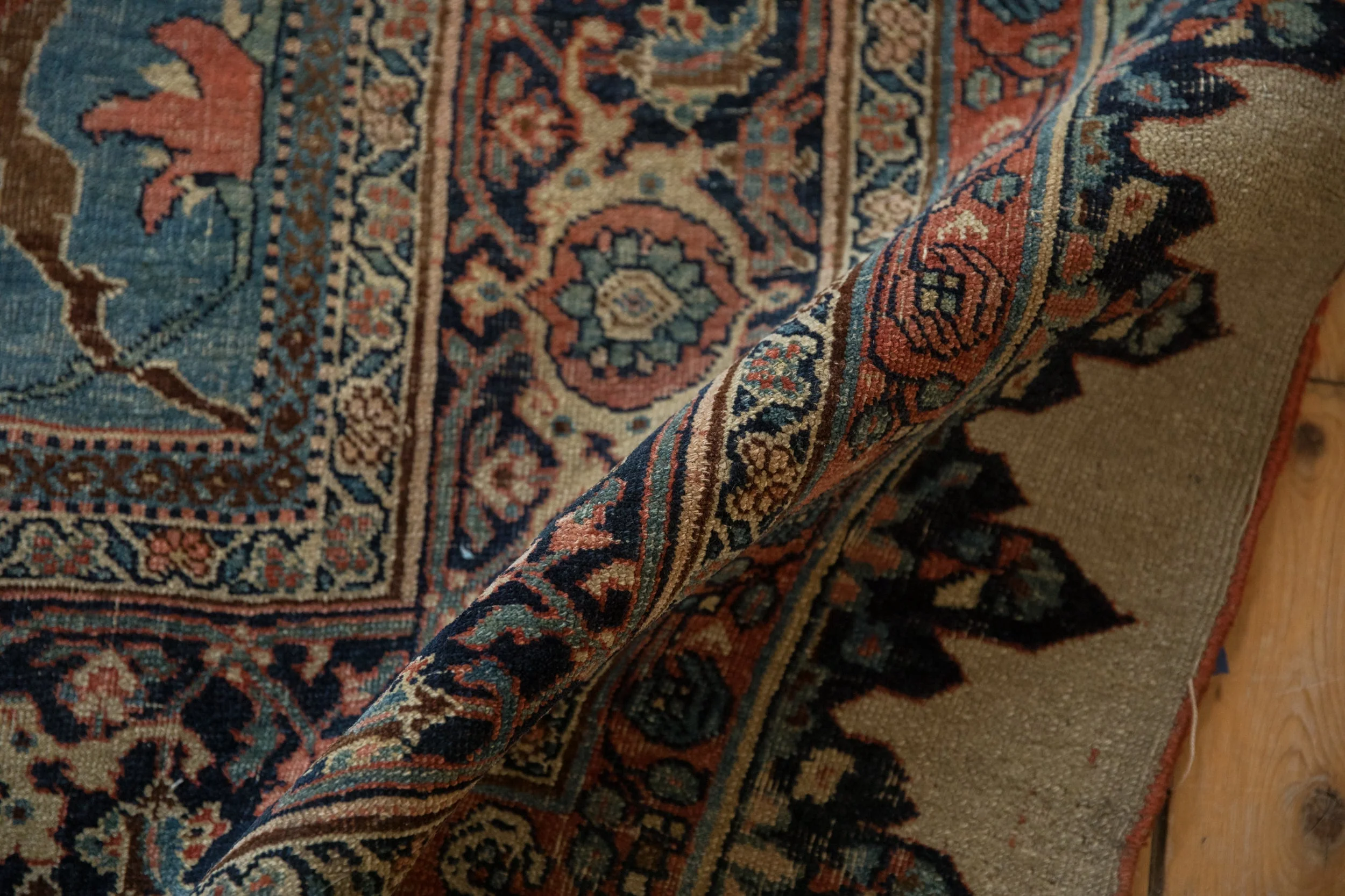 9.5x15 Antique Halvaie Bijar Carpet - Image 14