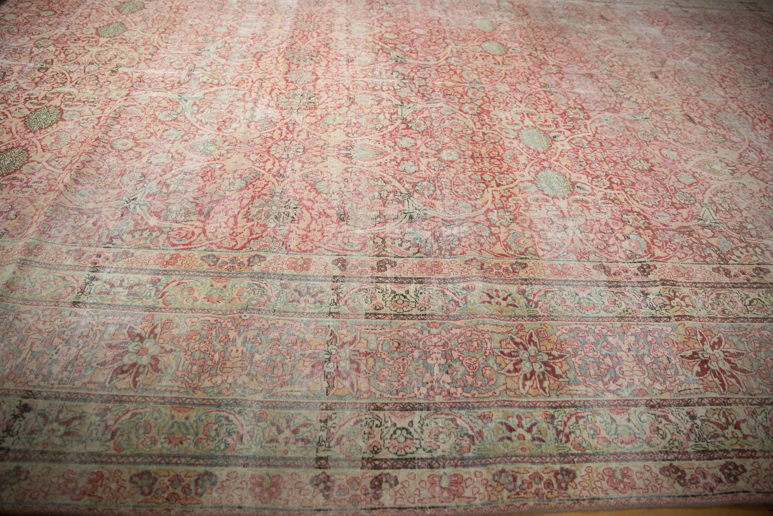 9.5x18.5 Antique Distressed Kermanshah Carpet - Image 5
