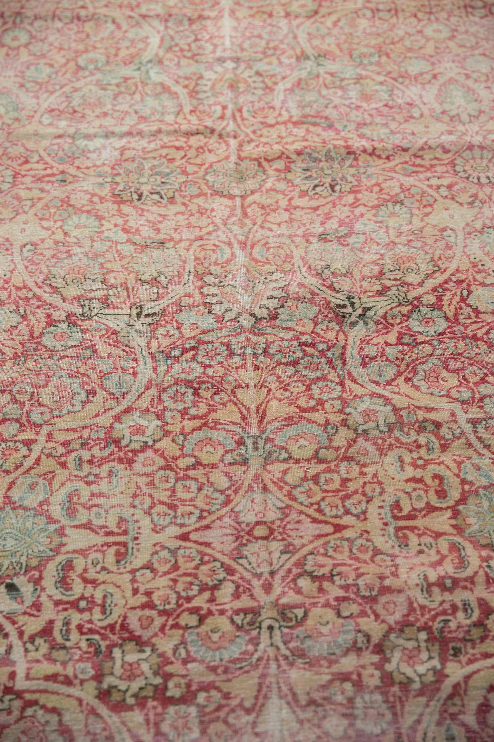 9.5x18.5 Antique Distressed Kermanshah Carpet - Image 8