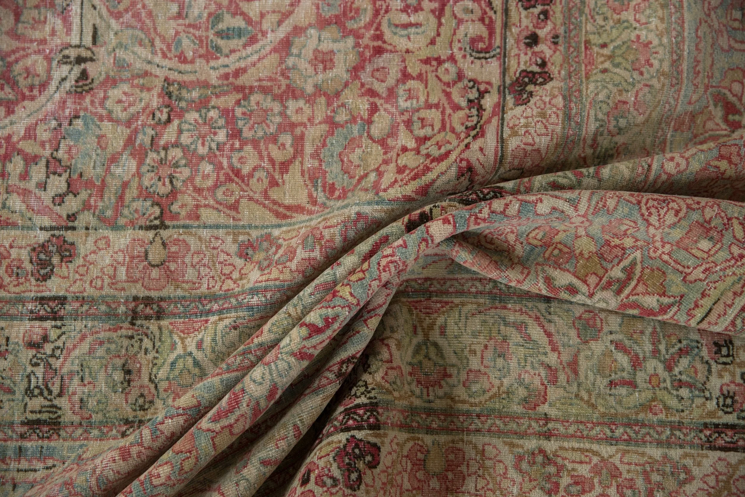 9.5x18.5 Antique Distressed Kermanshah Carpet - Image 9