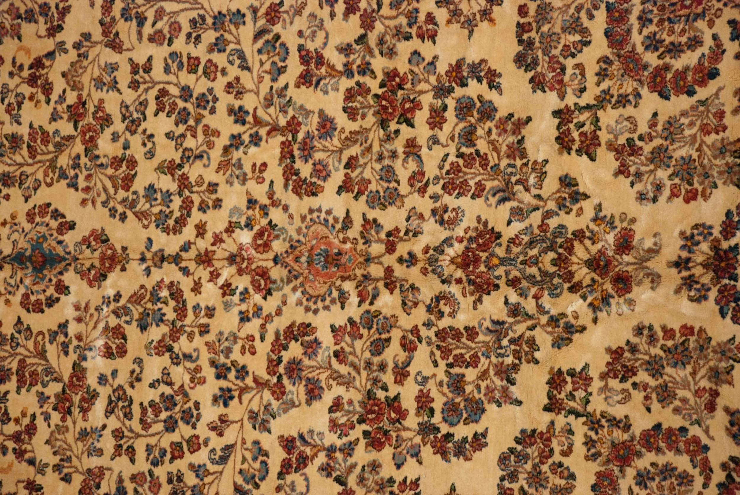 9.5x22.5 Vintage Kerman Carpet - Image 11