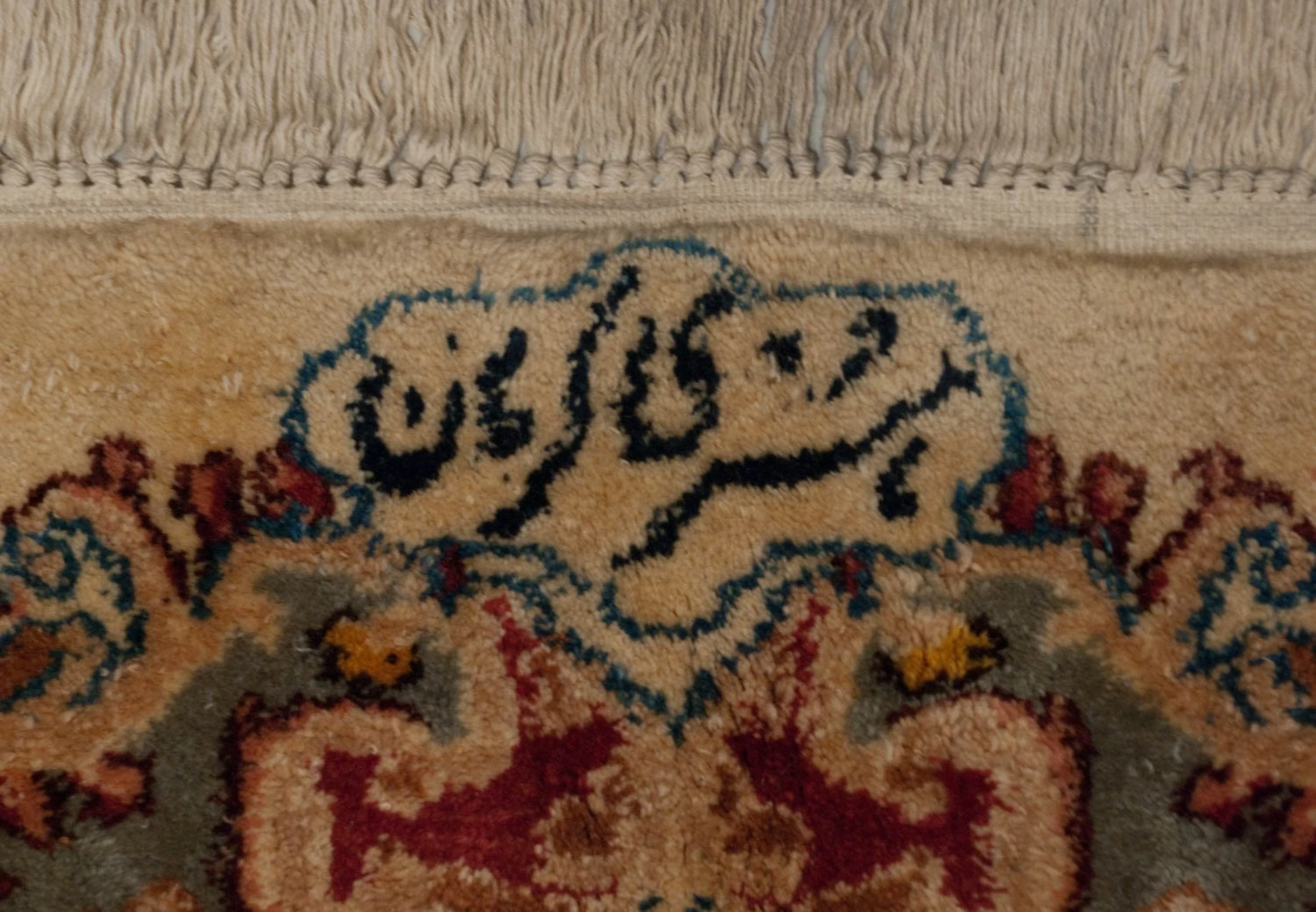 9.5x22.5 Vintage Kerman Carpet - Image 19