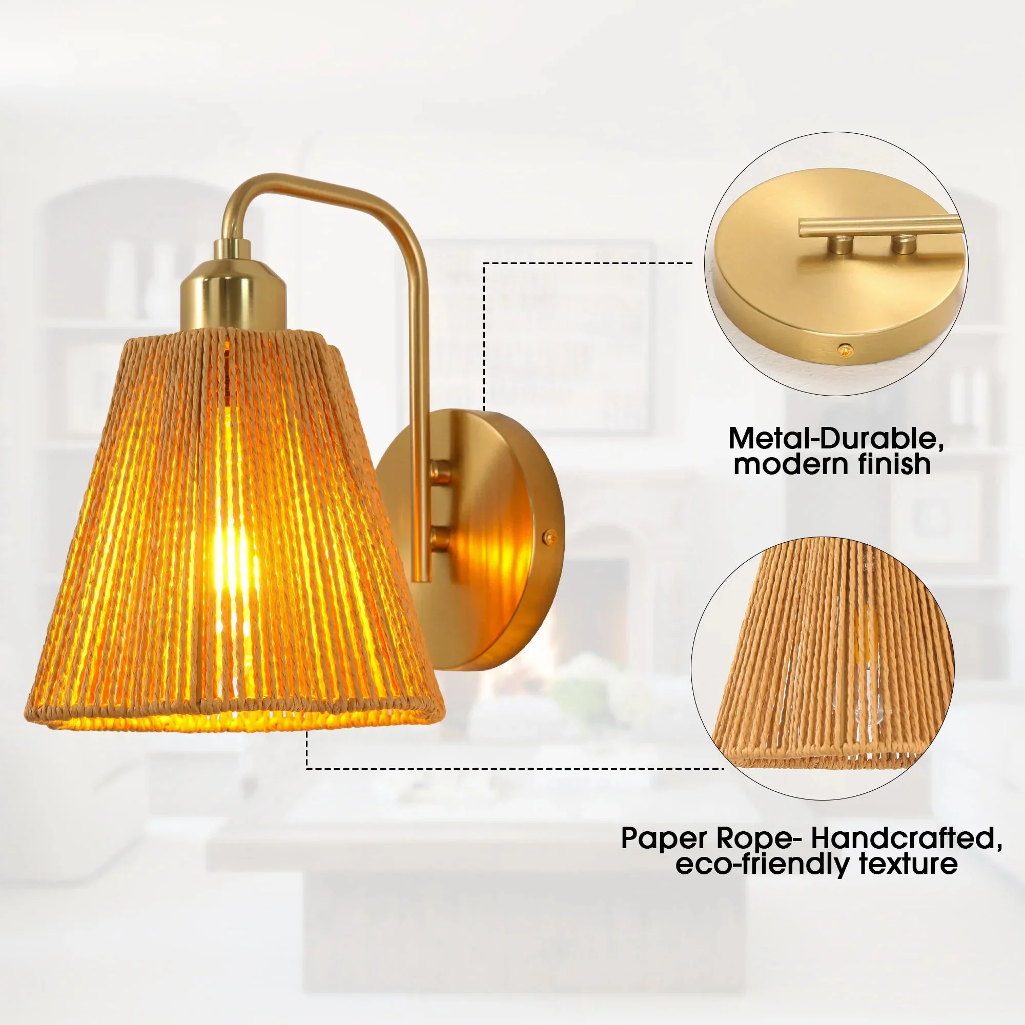 9 Inch Hilda 1-Light Wall Sconce Light - Image 4