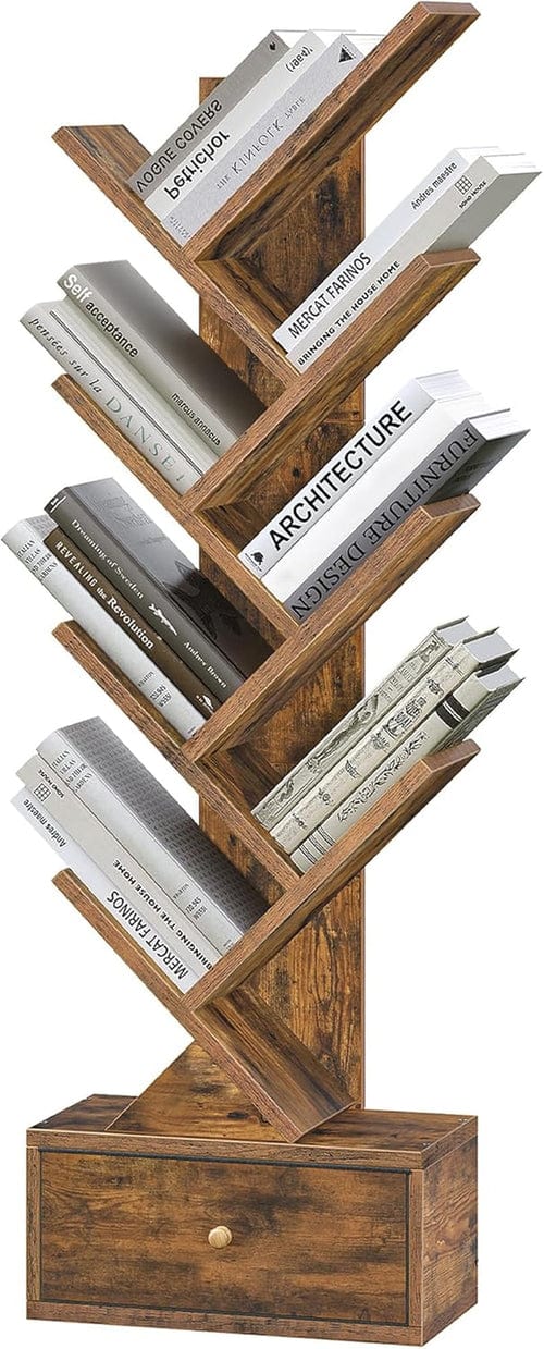 9 Tier Tree Standing Bookshelf Storage - Image 3
