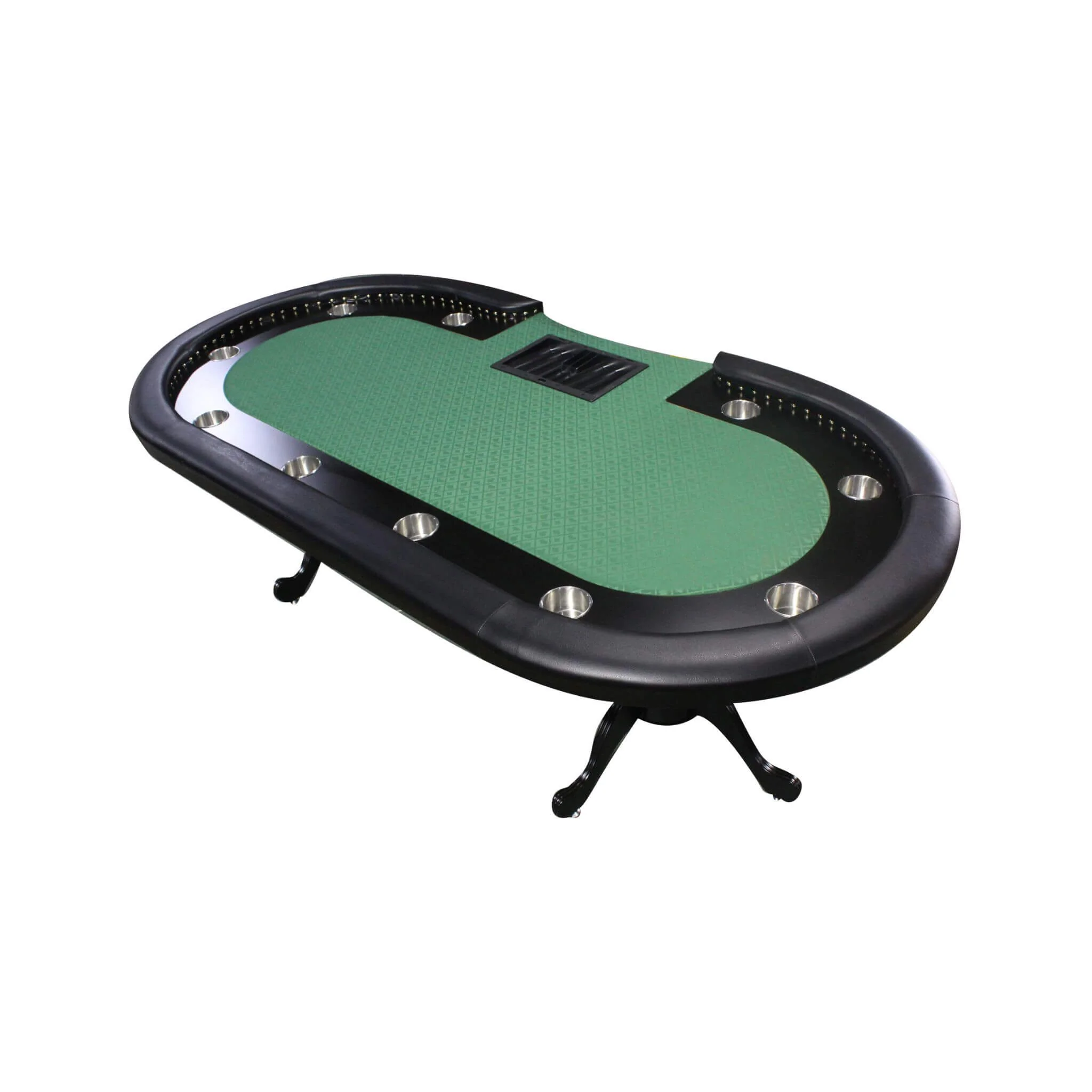 96-Inch Premium 10-Player Poker Table With Cup Holders And Chip Tray (SAK16495) - Image 5