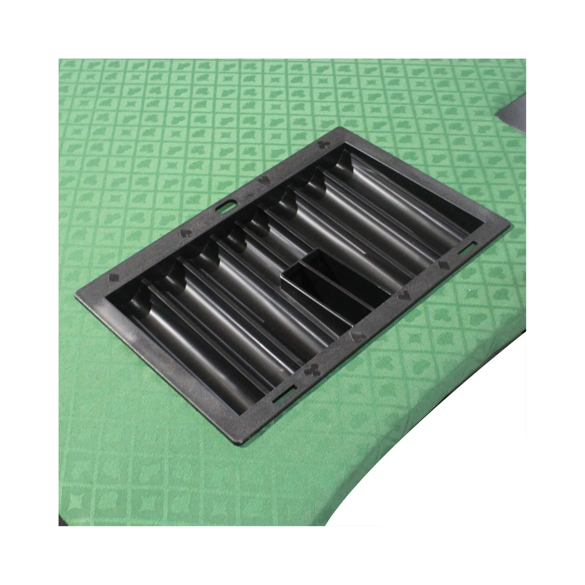 96-Inch Premium 10-Player Poker Table With Cup Holders And Chip Tray (SAK16495) - Image 7