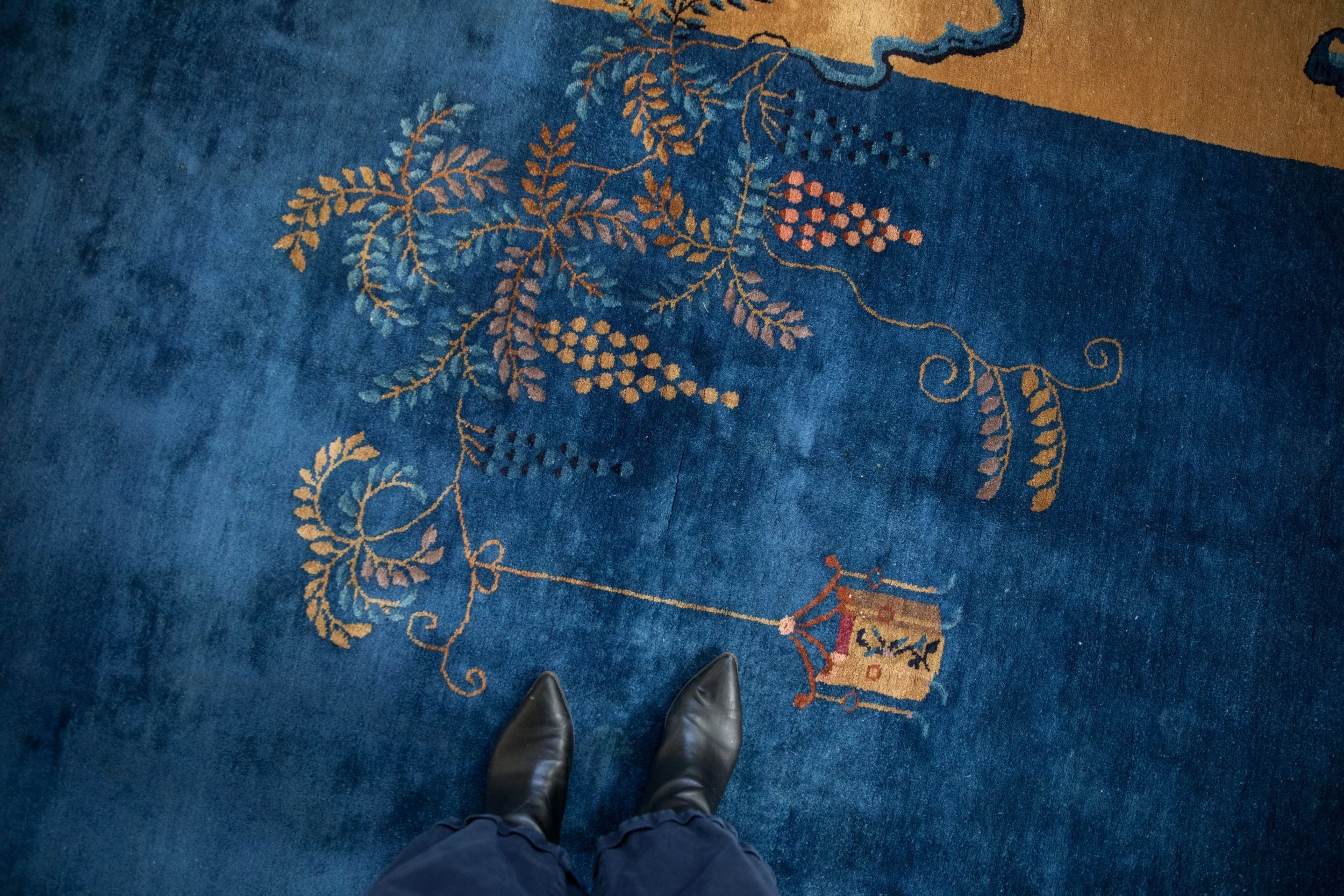 9x11.5 Antique Peking Carpet - Image 2