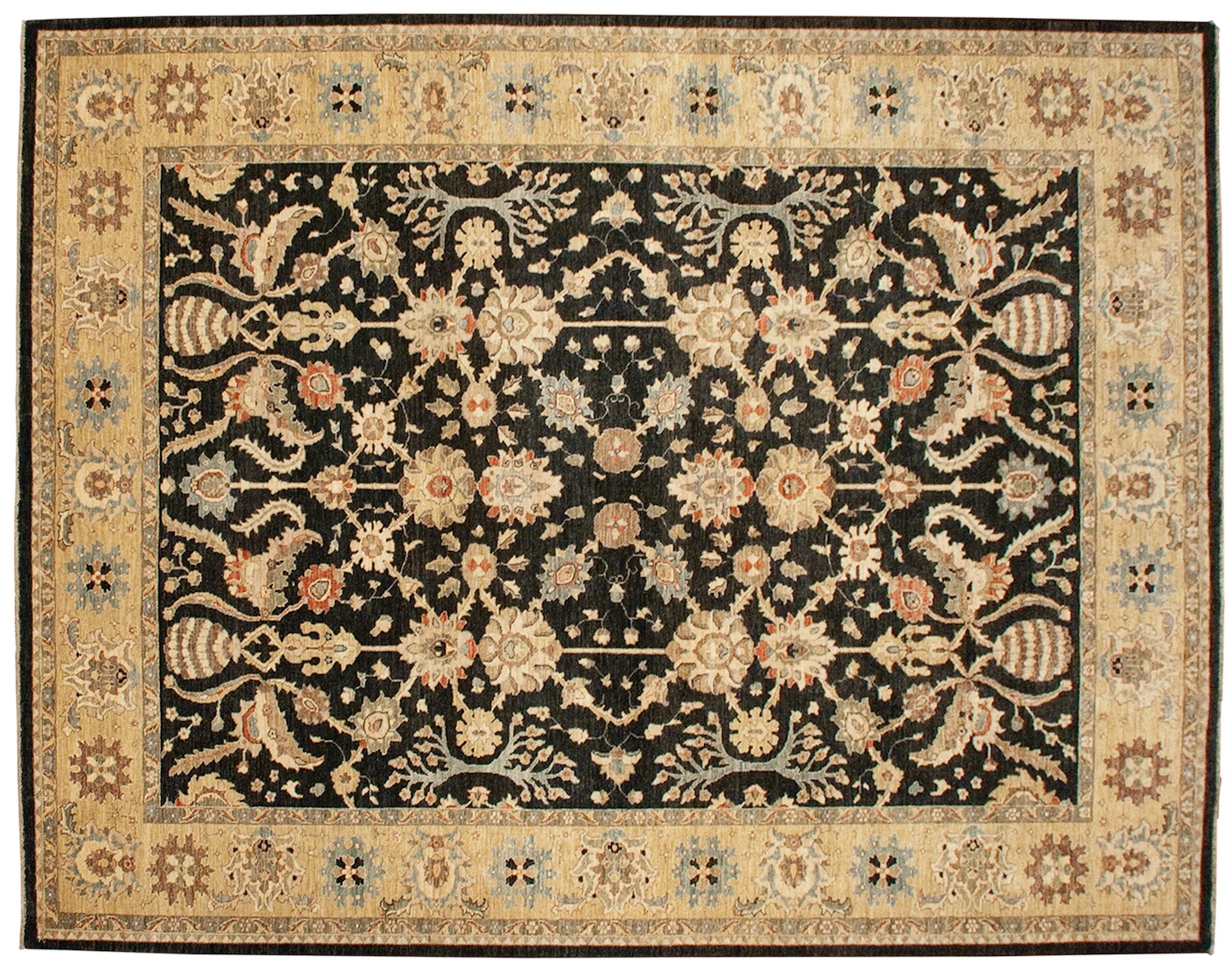 9x11.5 New Pakistani Sultanabad Design Carpet - Image 2