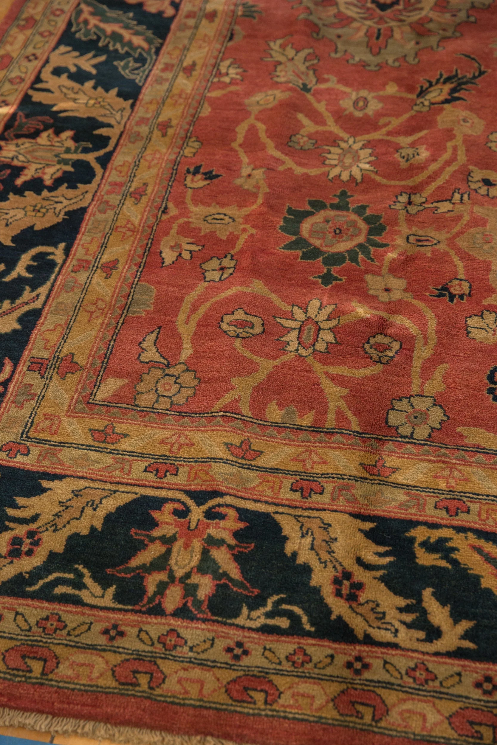 9x11.5 Vintage Agra Carpet - Image 8