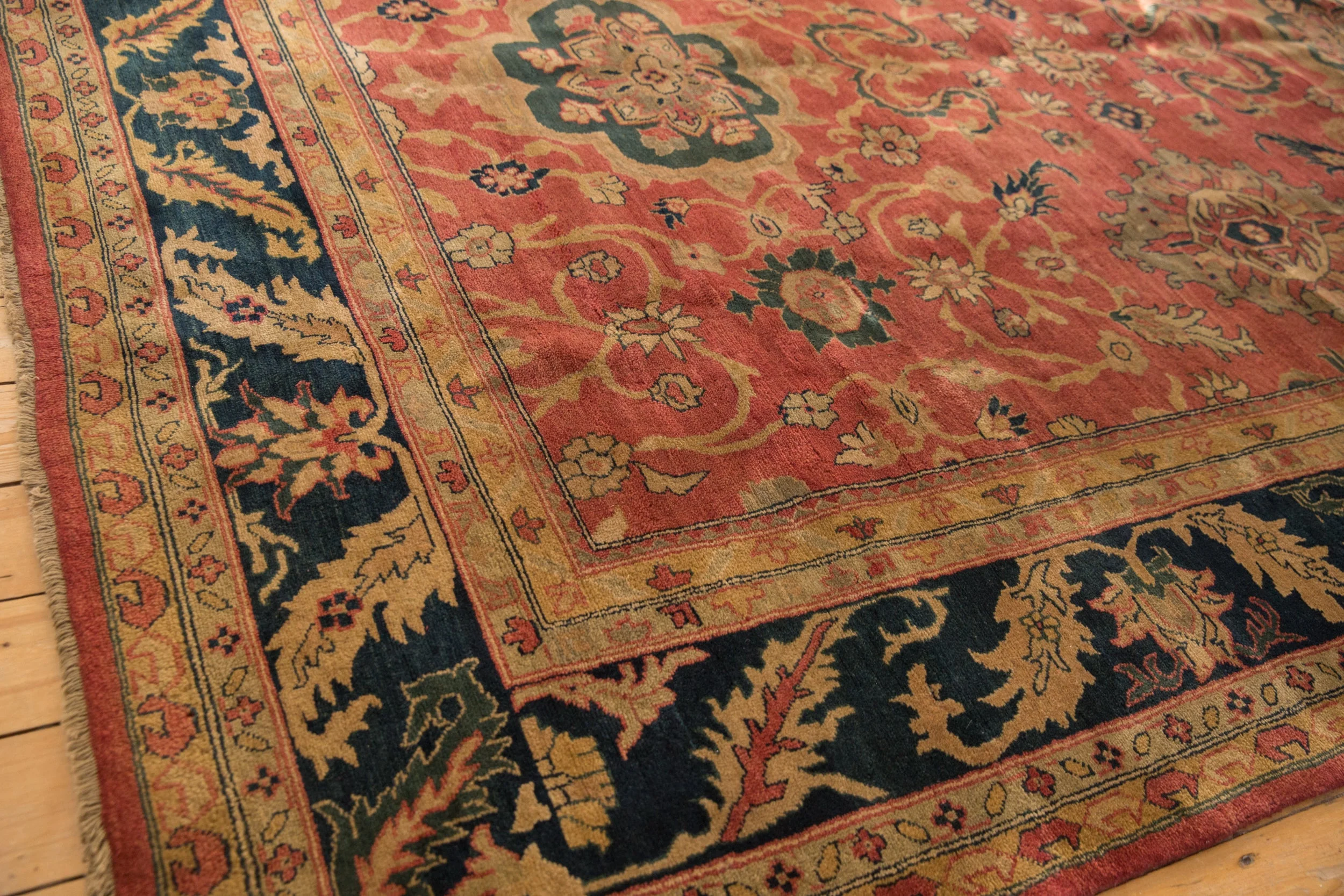 9x11.5 Vintage Agra Carpet - Image 9