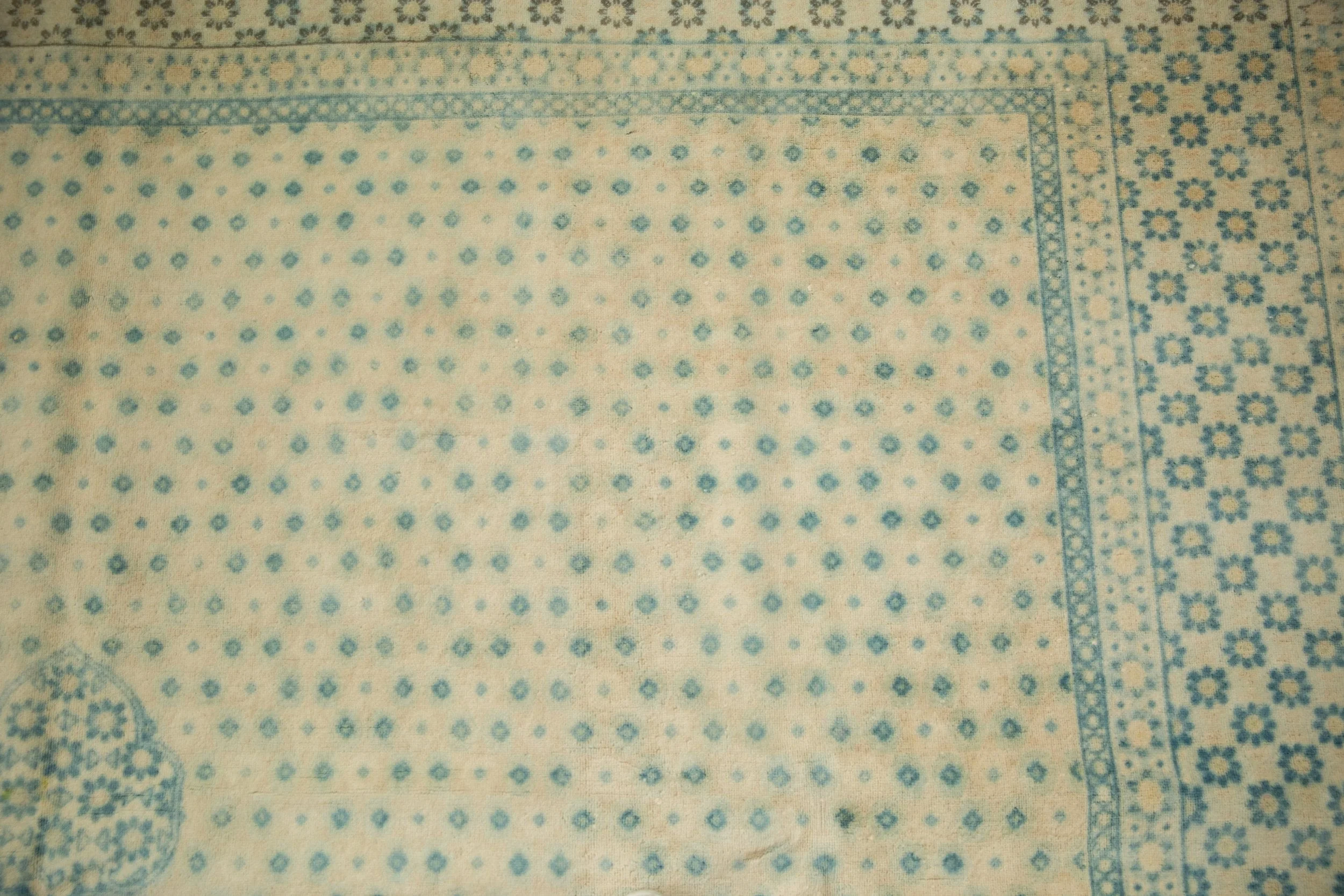 9x11.5 Vintage Distressed Bulgarian Tabriz Design Carpet - Image 10
