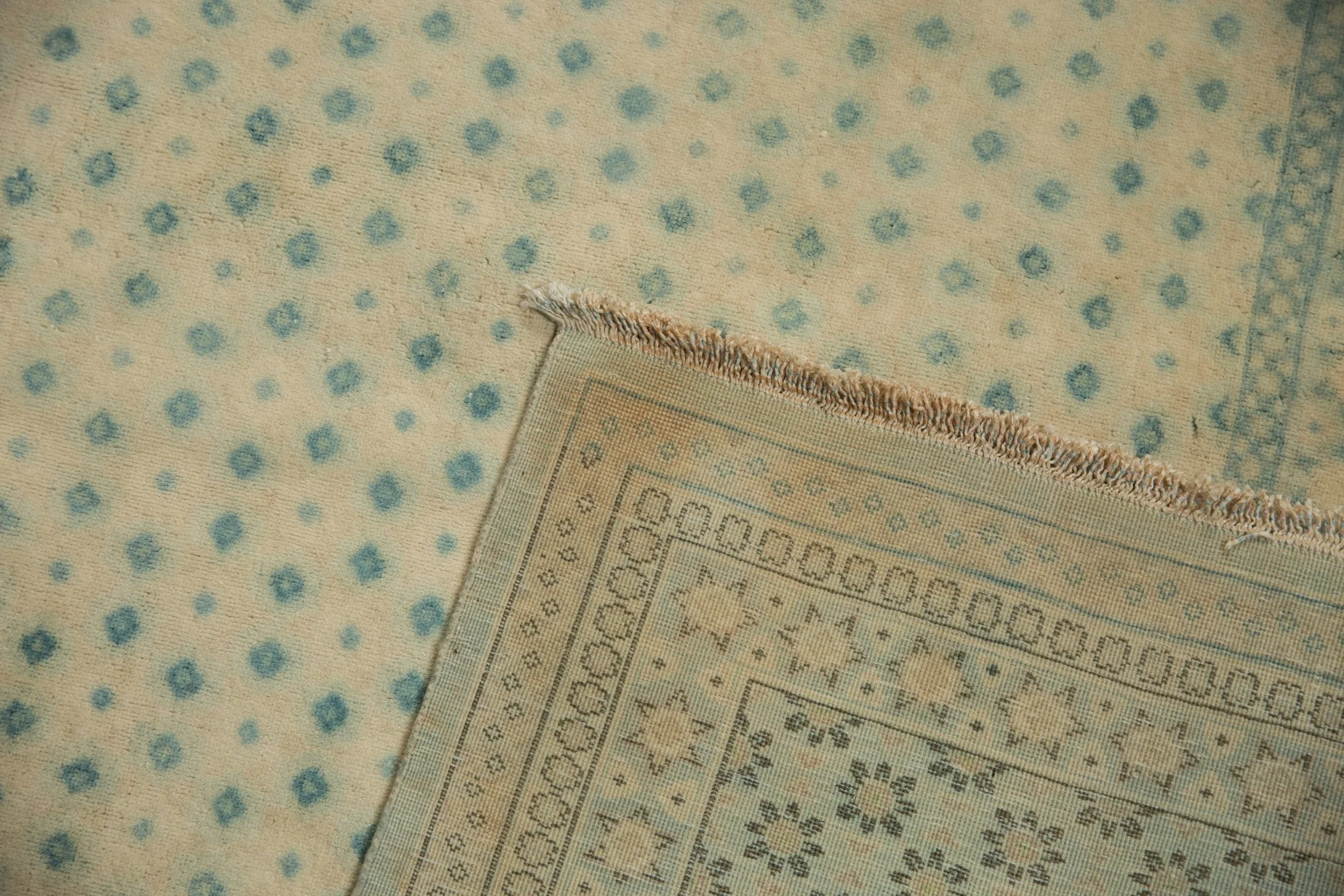 9x11.5 Vintage Distressed Bulgarian Tabriz Design Carpet - Image 12