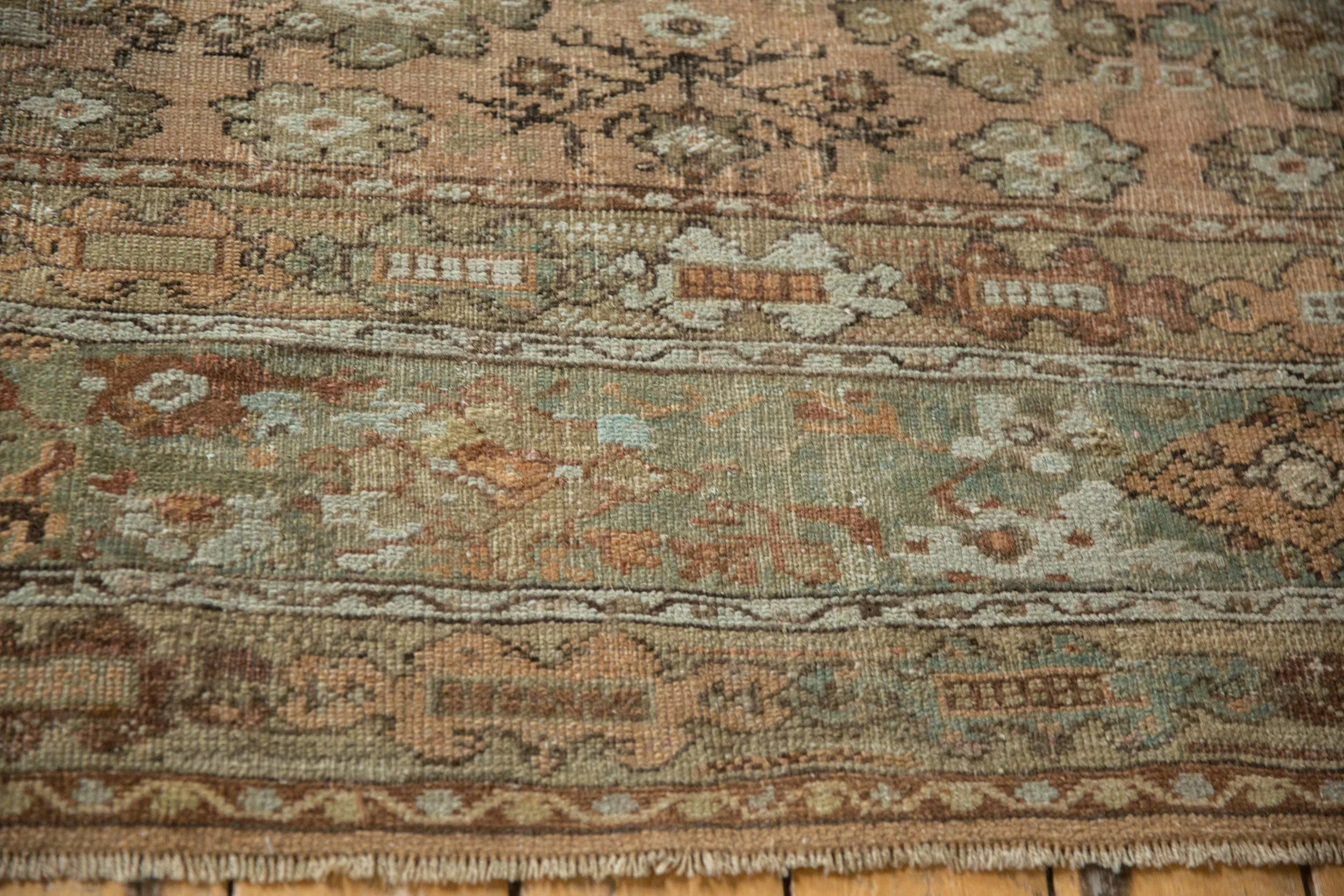 RESERVED 9x11.5 Vintage Distressed Ghiordes Carpet - Image 10