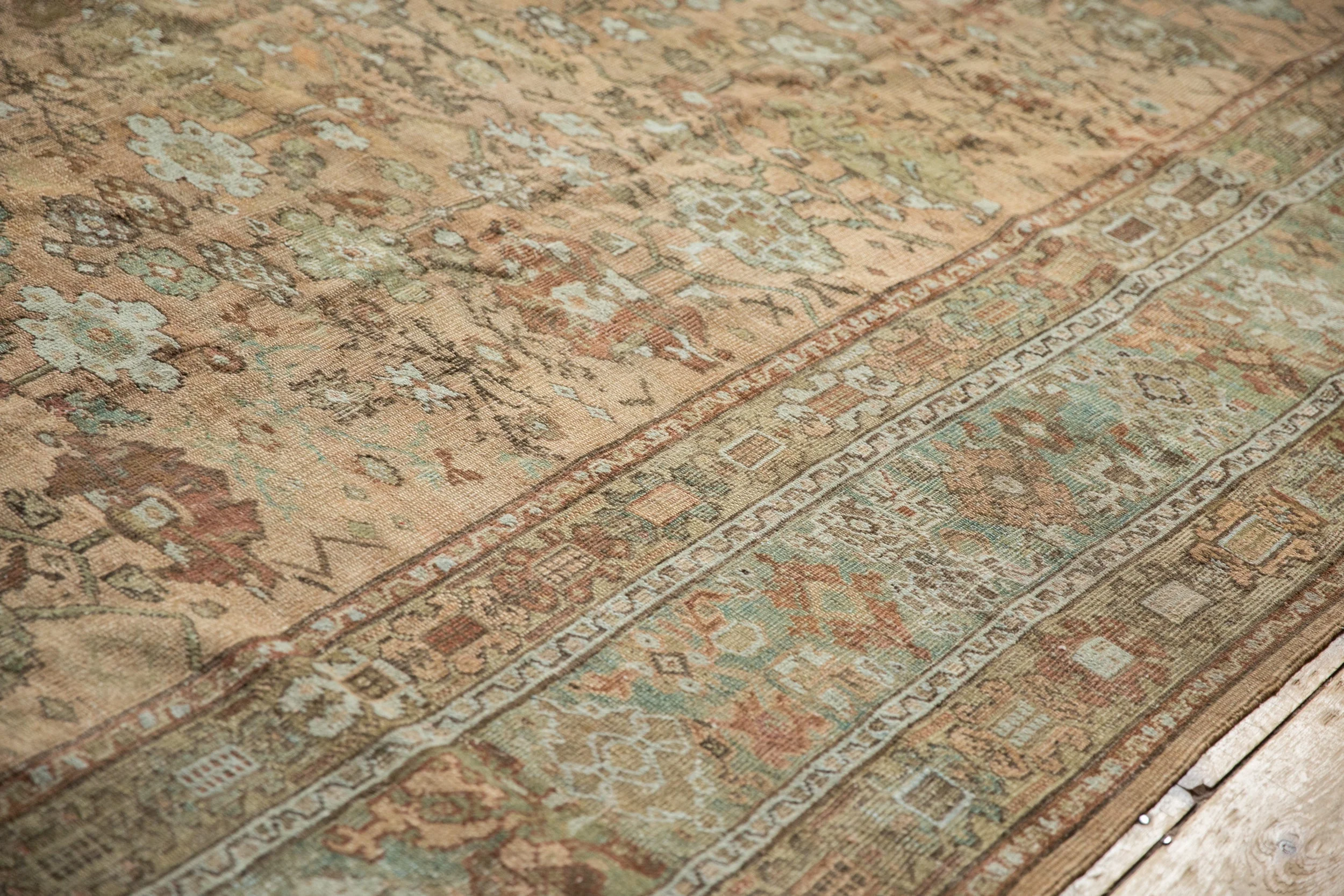 RESERVED 9x11.5 Vintage Distressed Ghiordes Carpet - Image 12