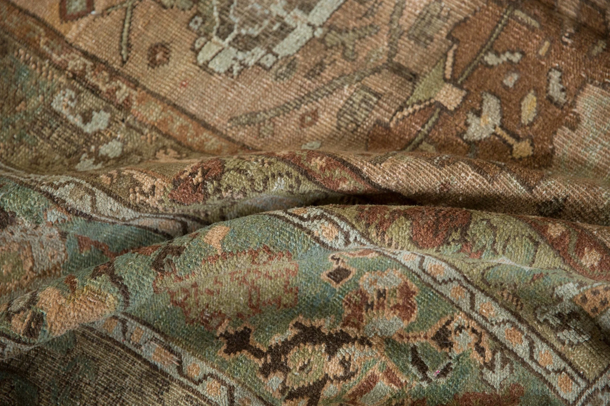 RESERVED 9x11.5 Vintage Distressed Ghiordes Carpet - Image 14