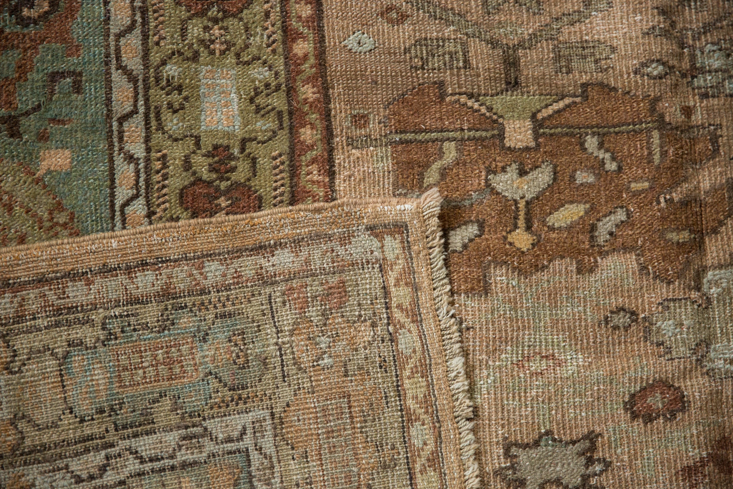 RESERVED 9x11.5 Vintage Distressed Ghiordes Carpet - Image 15