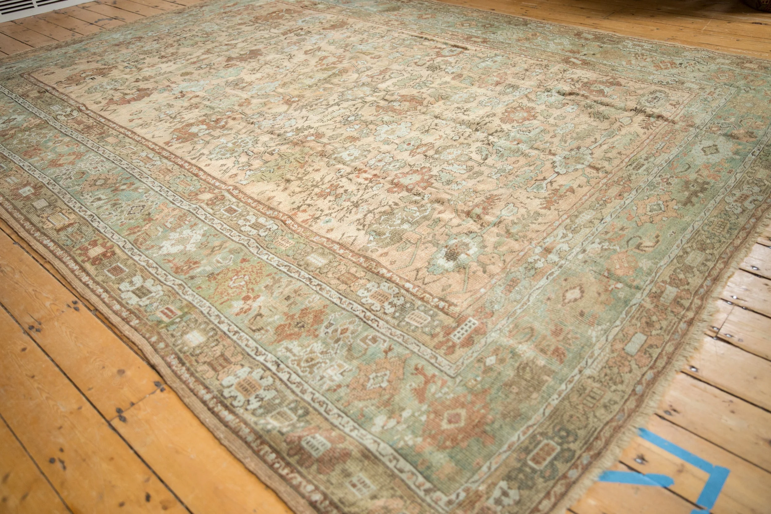 RESERVED 9x11.5 Vintage Distressed Ghiordes Carpet - Image 4