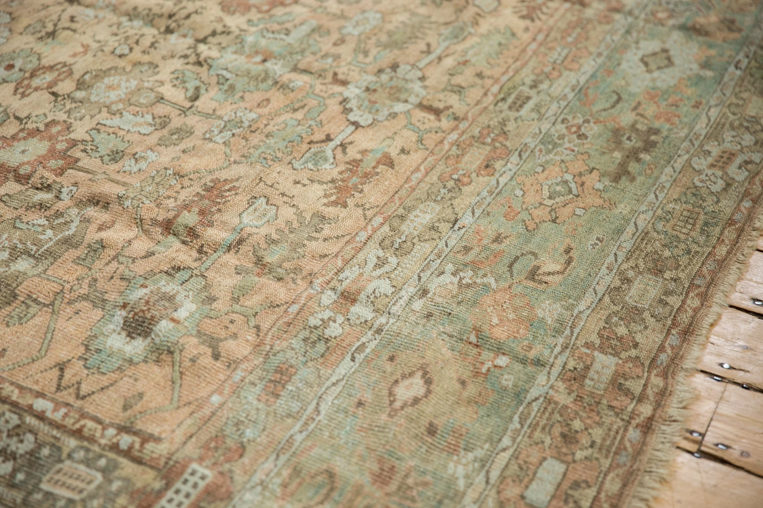 RESERVED 9x11.5 Vintage Distressed Ghiordes Carpet - Image 5