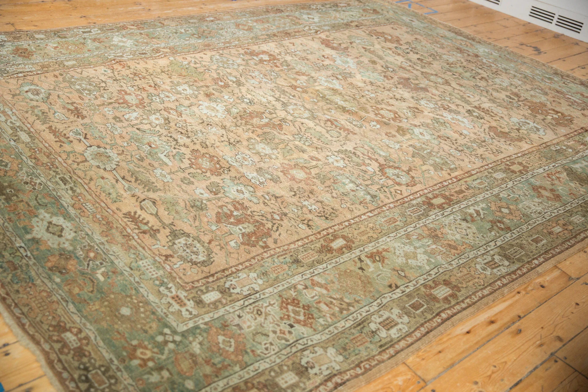 RESERVED 9x11.5 Vintage Distressed Ghiordes Carpet - Image 7