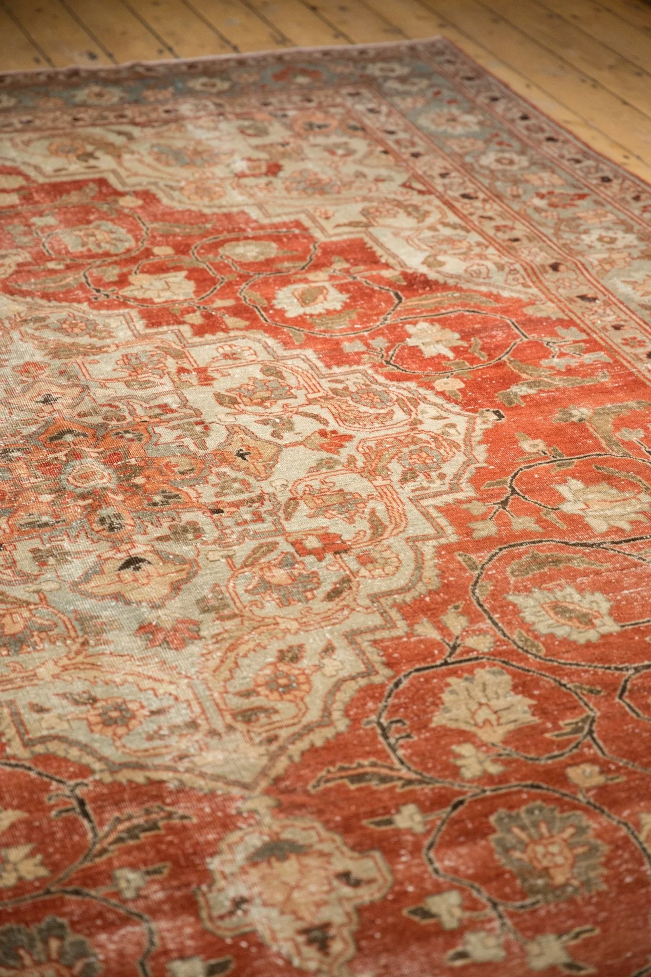 9x11.5 Vintage Distressed Khoy Carpet - Image 10