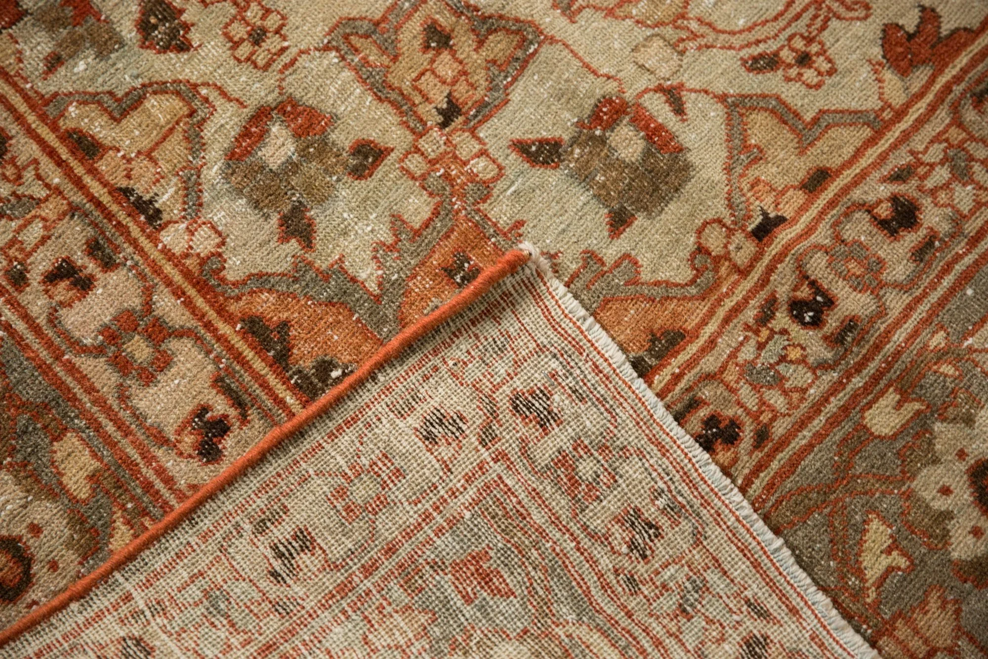 9x11.5 Vintage Distressed Khoy Carpet - Image 15