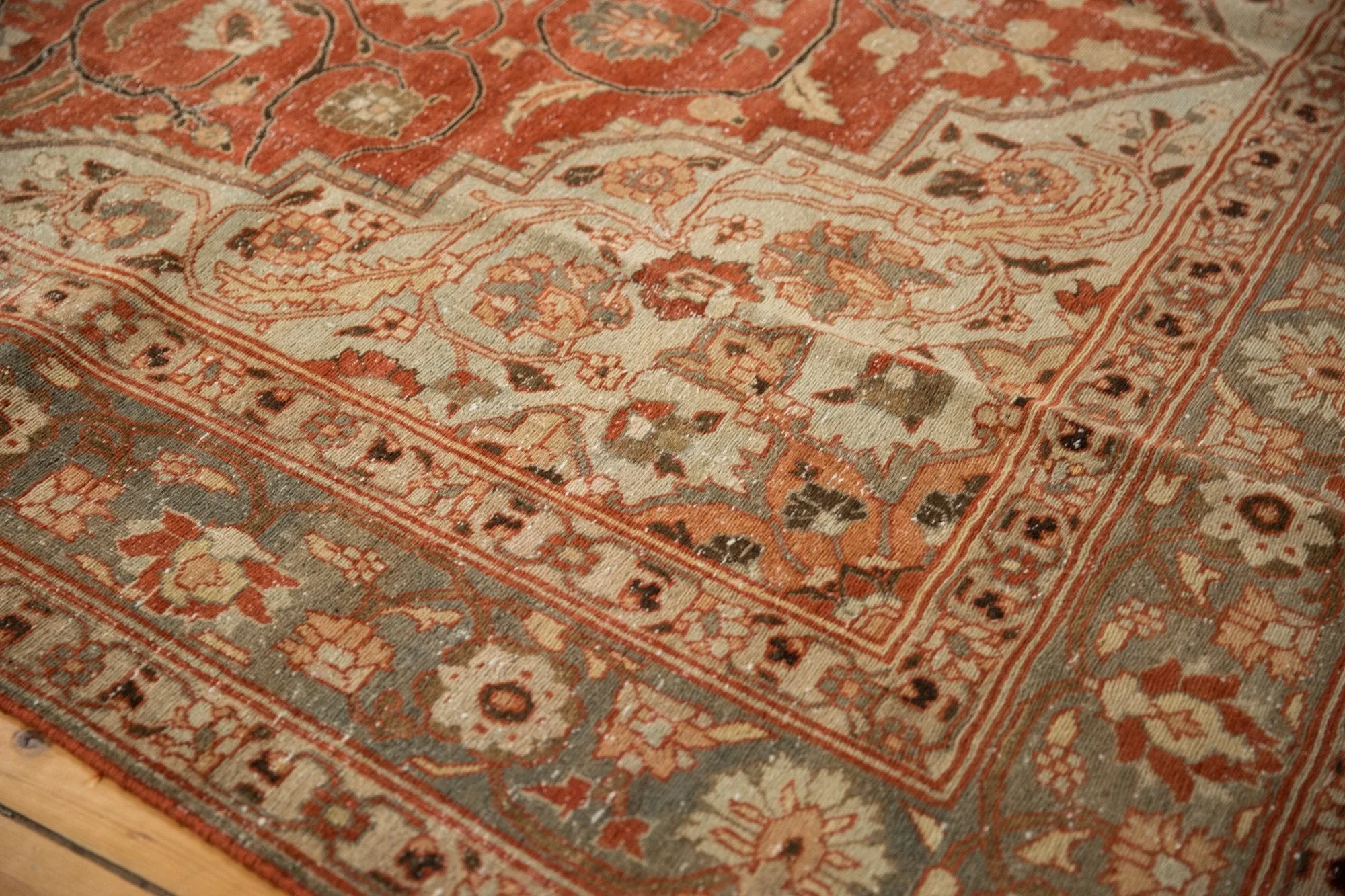 9x11.5 Vintage Distressed Khoy Carpet - Image 8