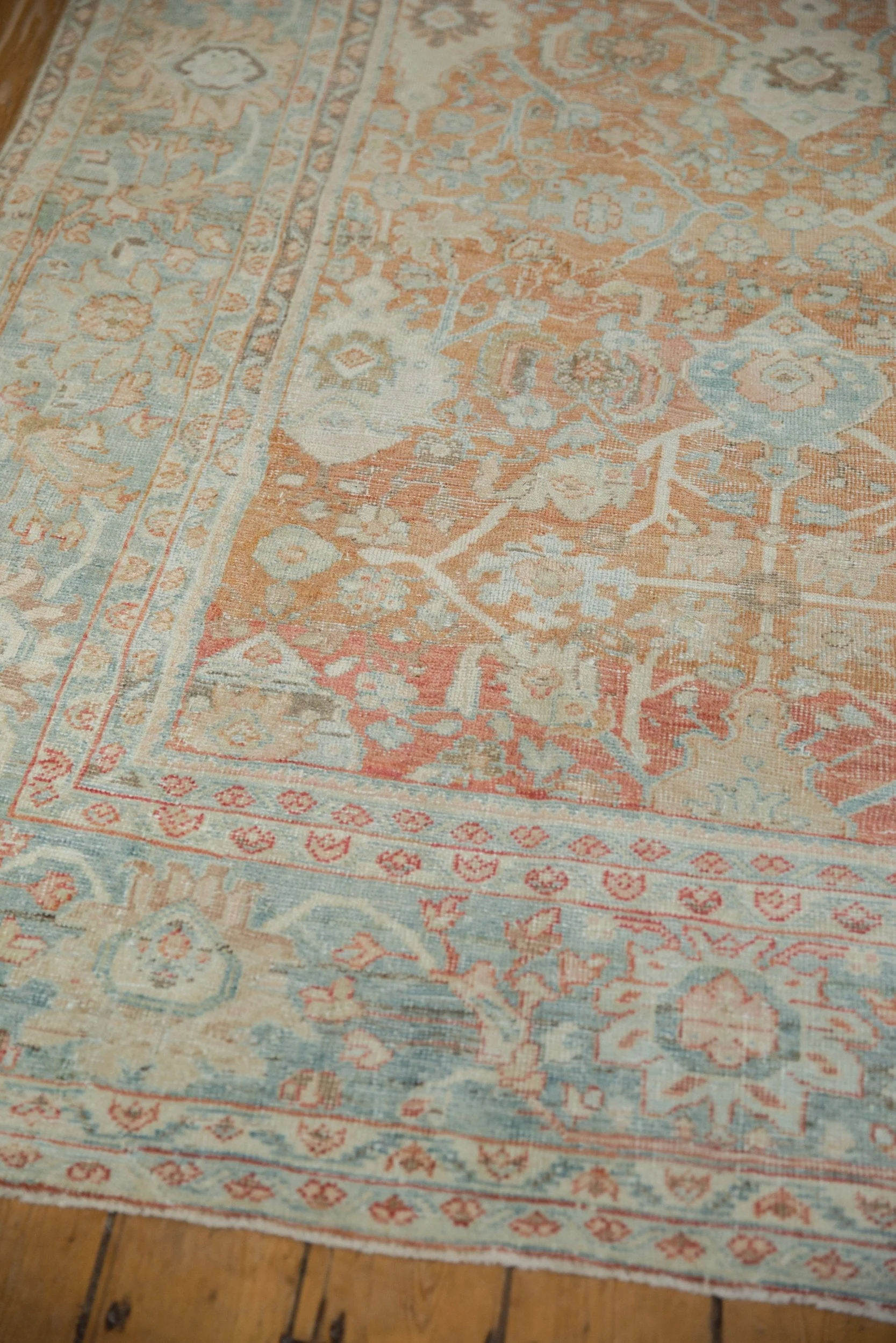 9x11.5 Vintage Distressed Mahal Carpet - Image 10