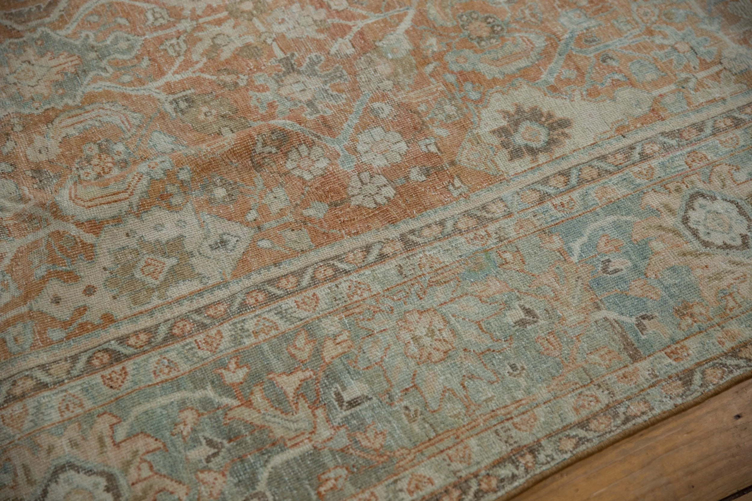 9x11.5 Vintage Distressed Mahal Carpet - Image 7