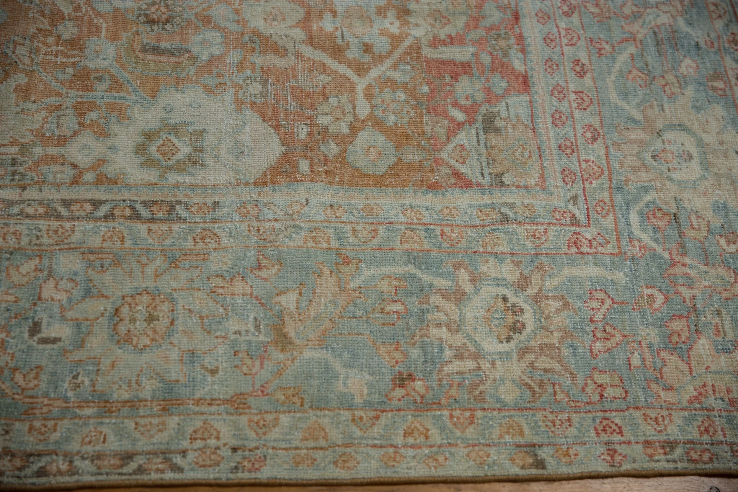 9x11.5 Vintage Distressed Mahal Carpet - Image 8