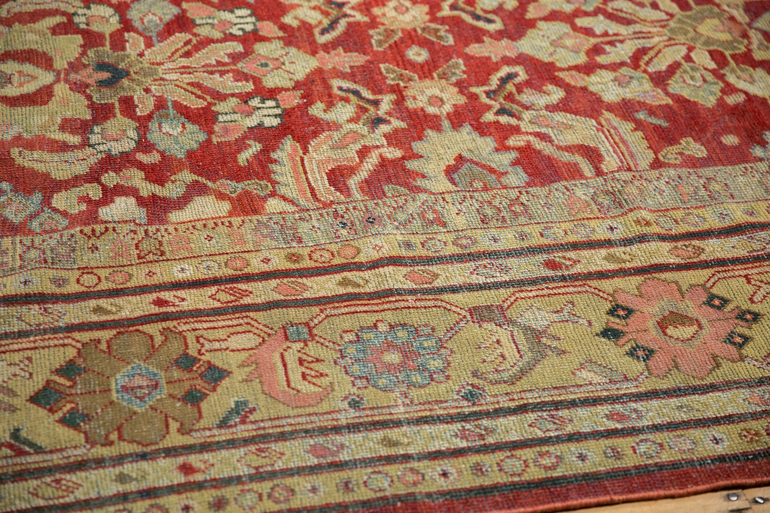 9x11.5 Vintage Distressed Mahal Carpet - Image 12