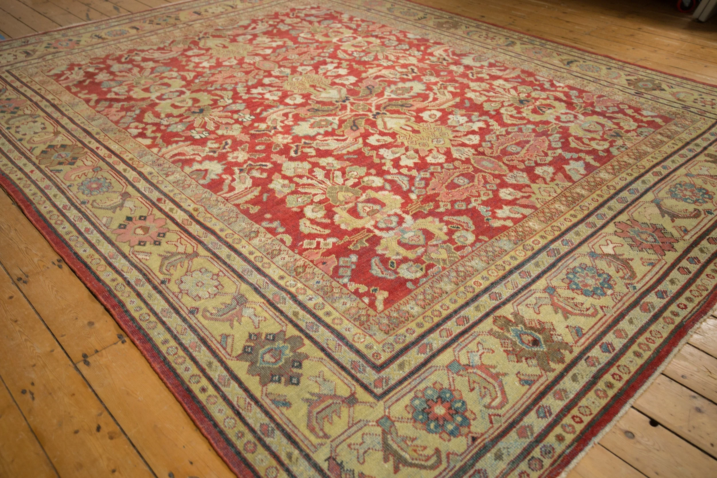 9x11.5 Vintage Distressed Mahal Carpet - Image 4