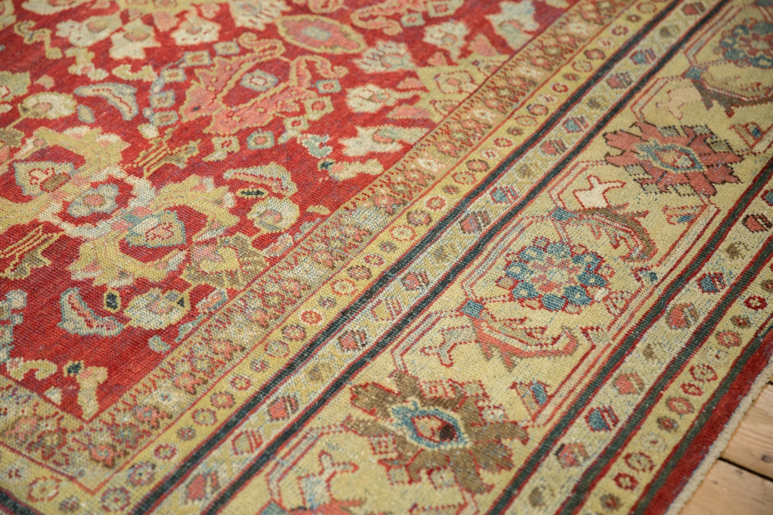 9x11.5 Vintage Distressed Mahal Carpet - Image 5