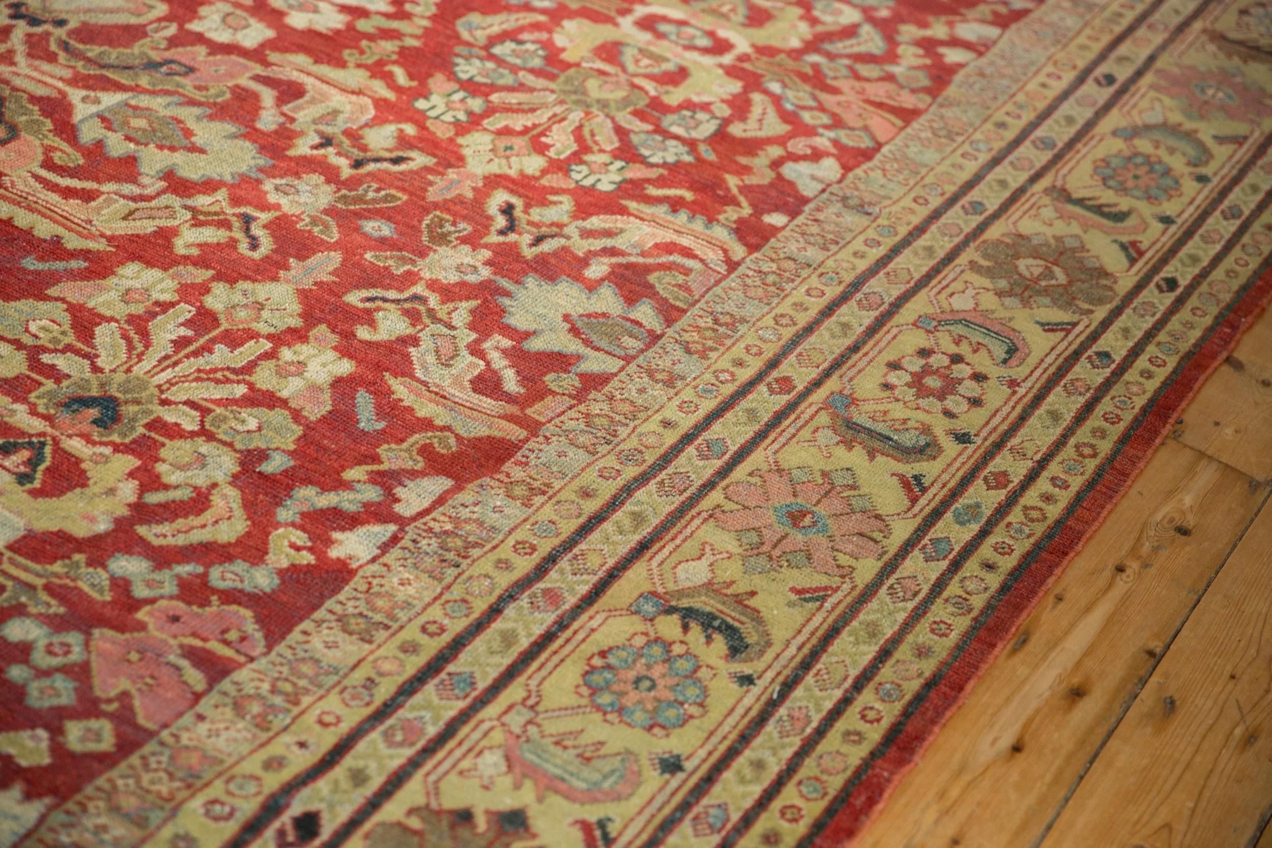 9x11.5 Vintage Distressed Mahal Carpet - Image 8