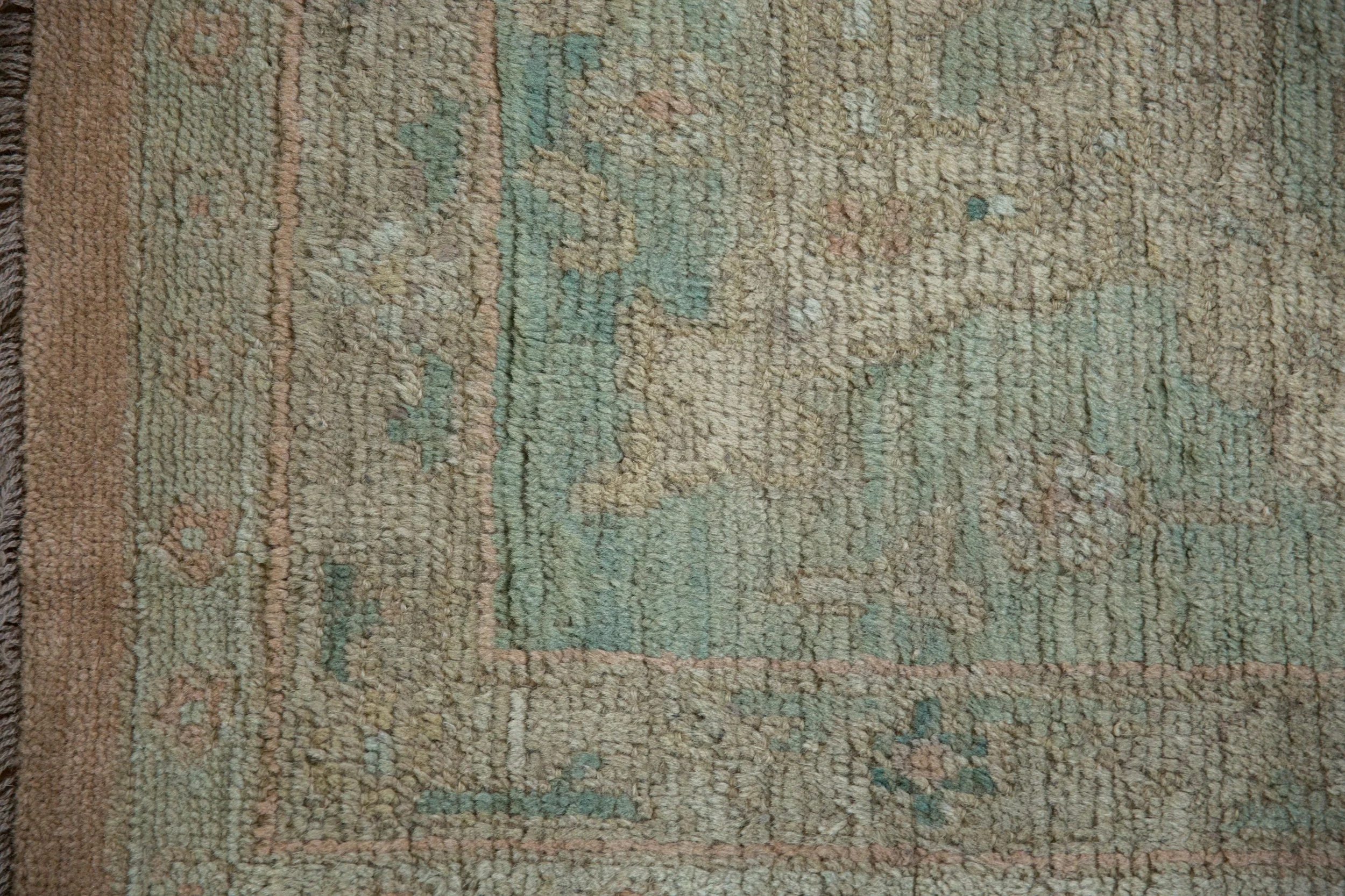 9x11.5 Vintage Distressed Oushak Carpet - Image 15