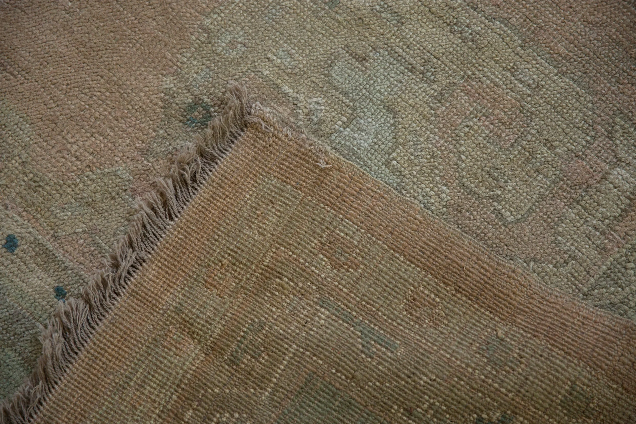 9x11.5 Vintage Distressed Oushak Carpet - Image 17