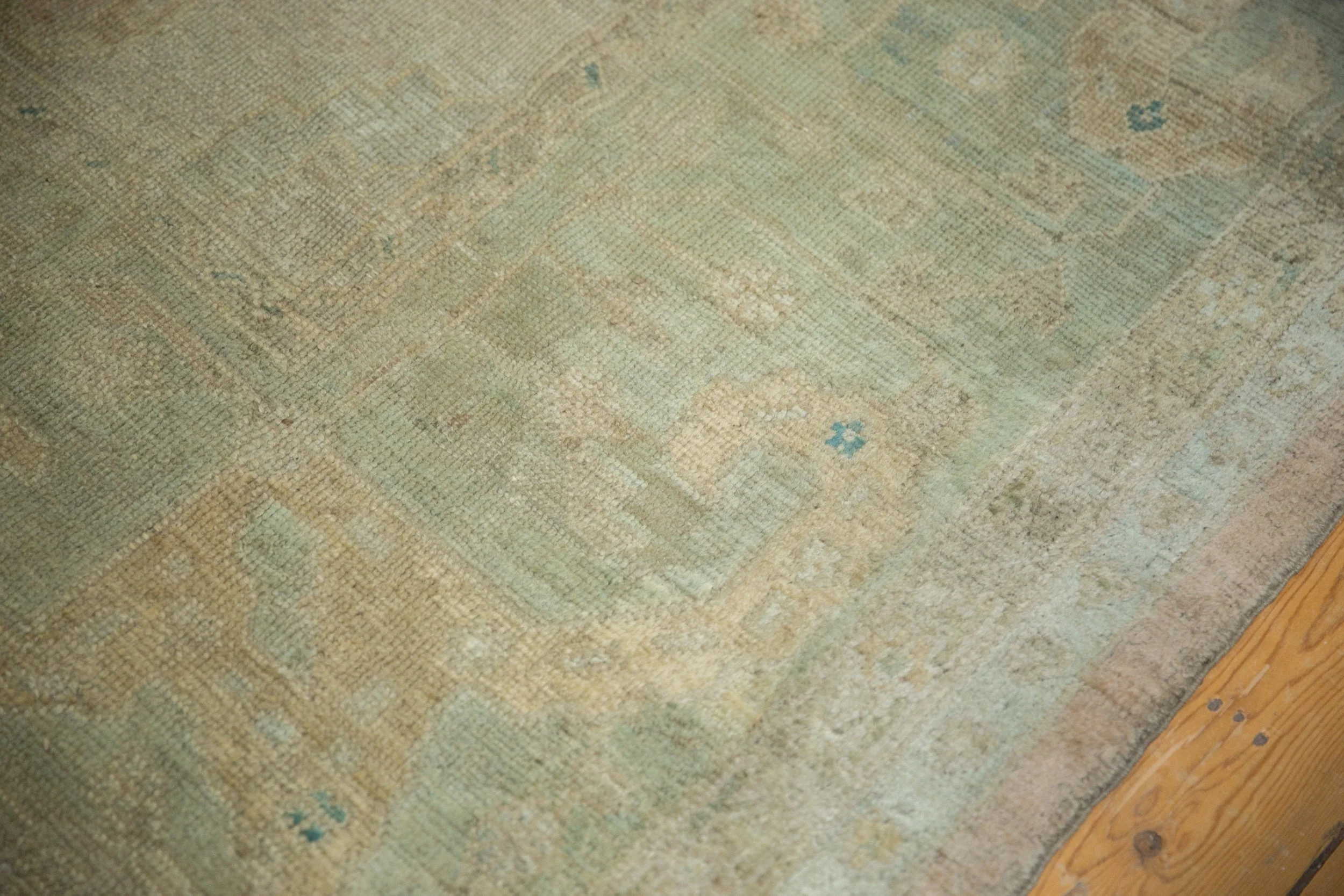 9x11.5 Vintage Distressed Oushak Carpet - Image 8