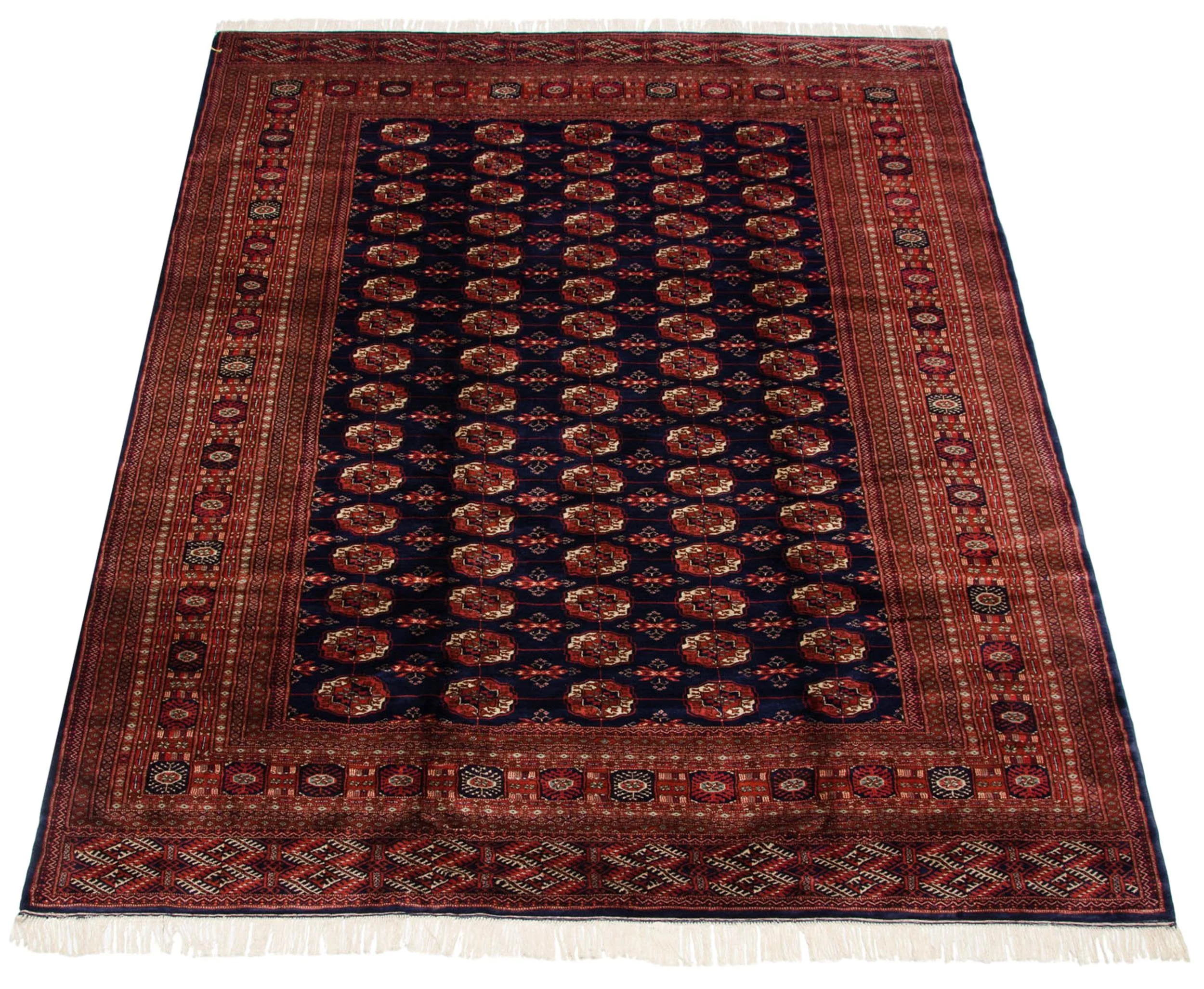 9x11.5 Vintage Fine Bokhara Carpet - Image 2