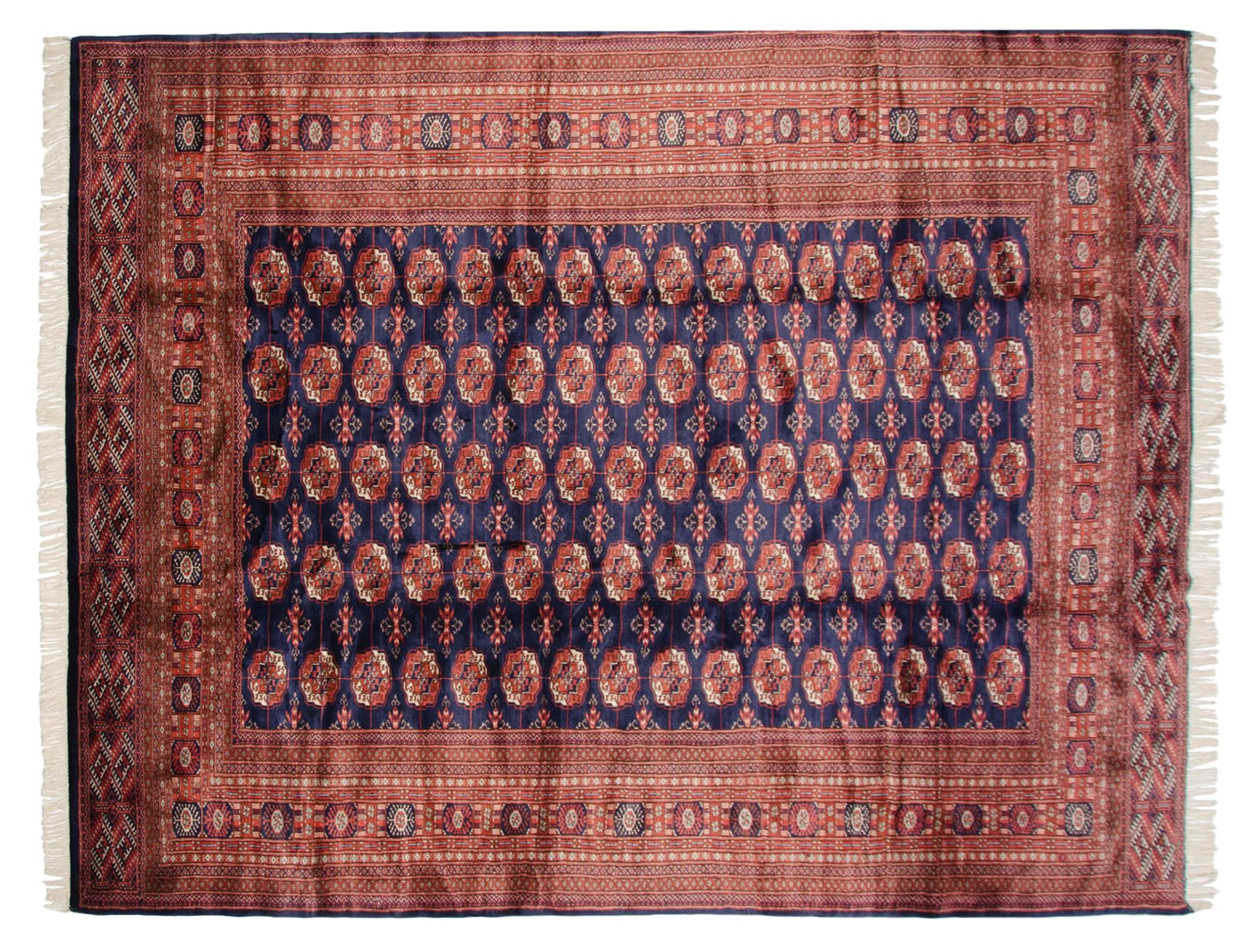 9x11.5 Vintage Fine Bokhara Carpet - Image 6