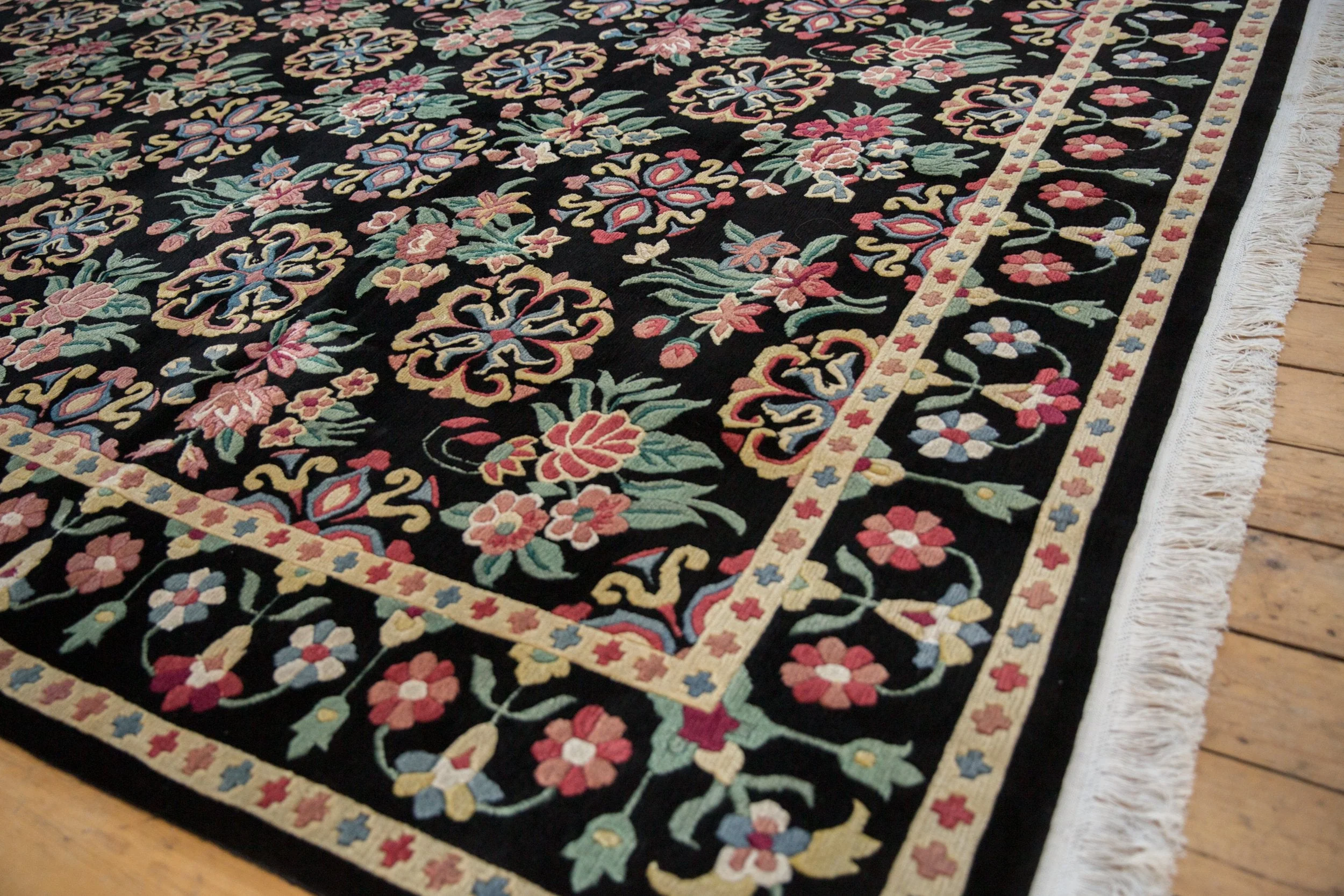 9x11.5 Vintage Indian Arts And Crafts Design Carpet - Image 10