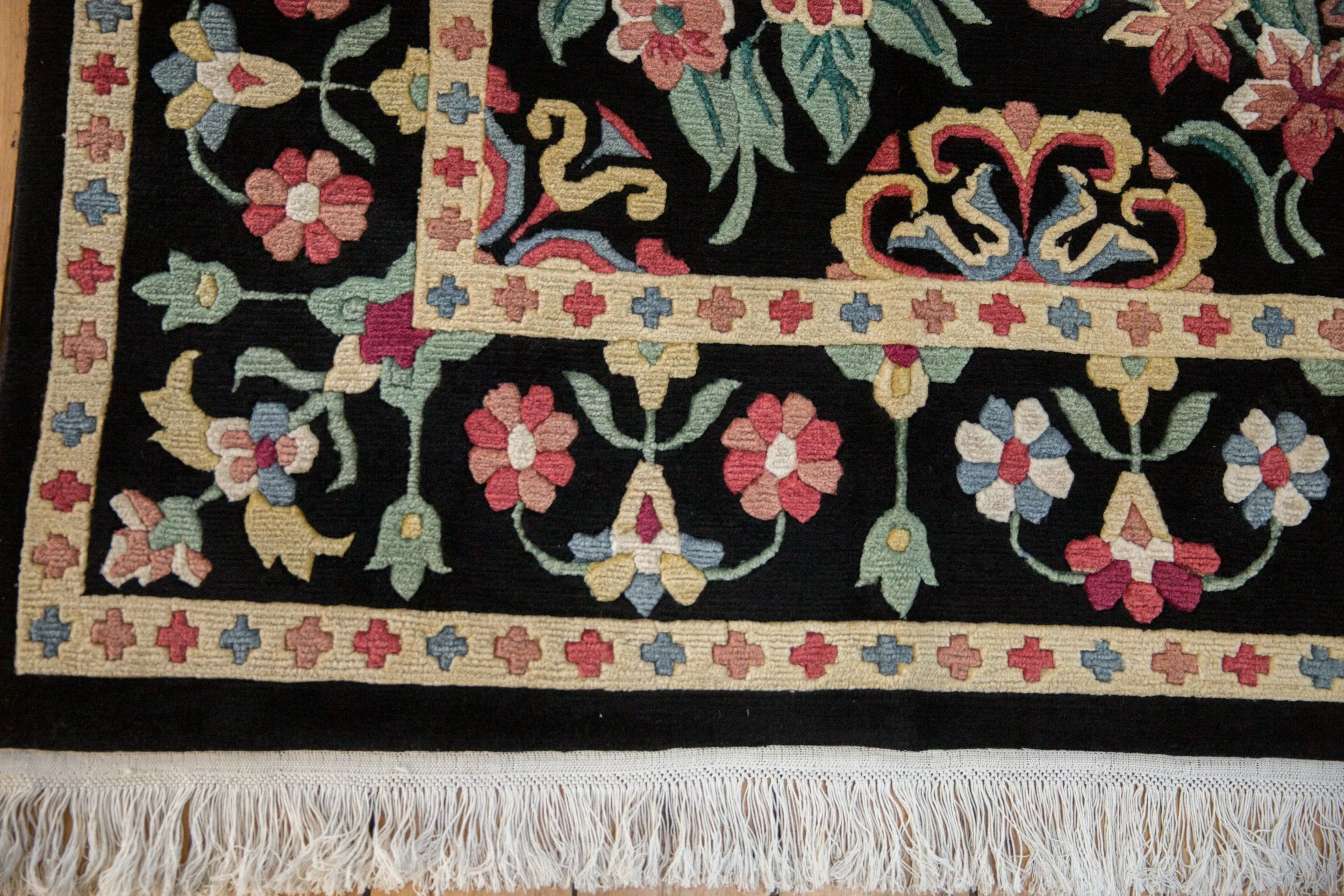 9x11.5 Vintage Indian Arts And Crafts Design Carpet - Image 13