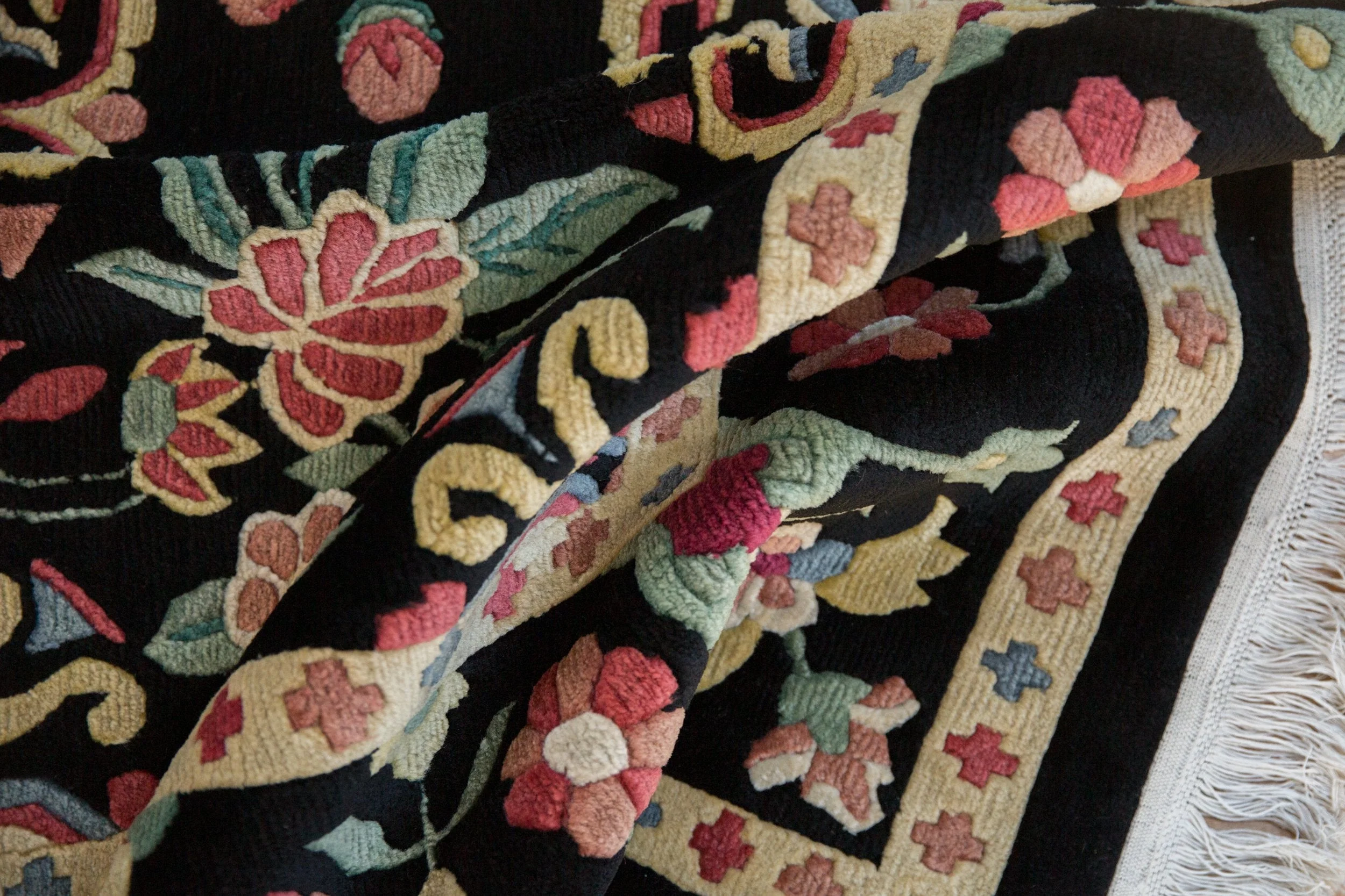 9x11.5 Vintage Indian Arts And Crafts Design Carpet - Image 14