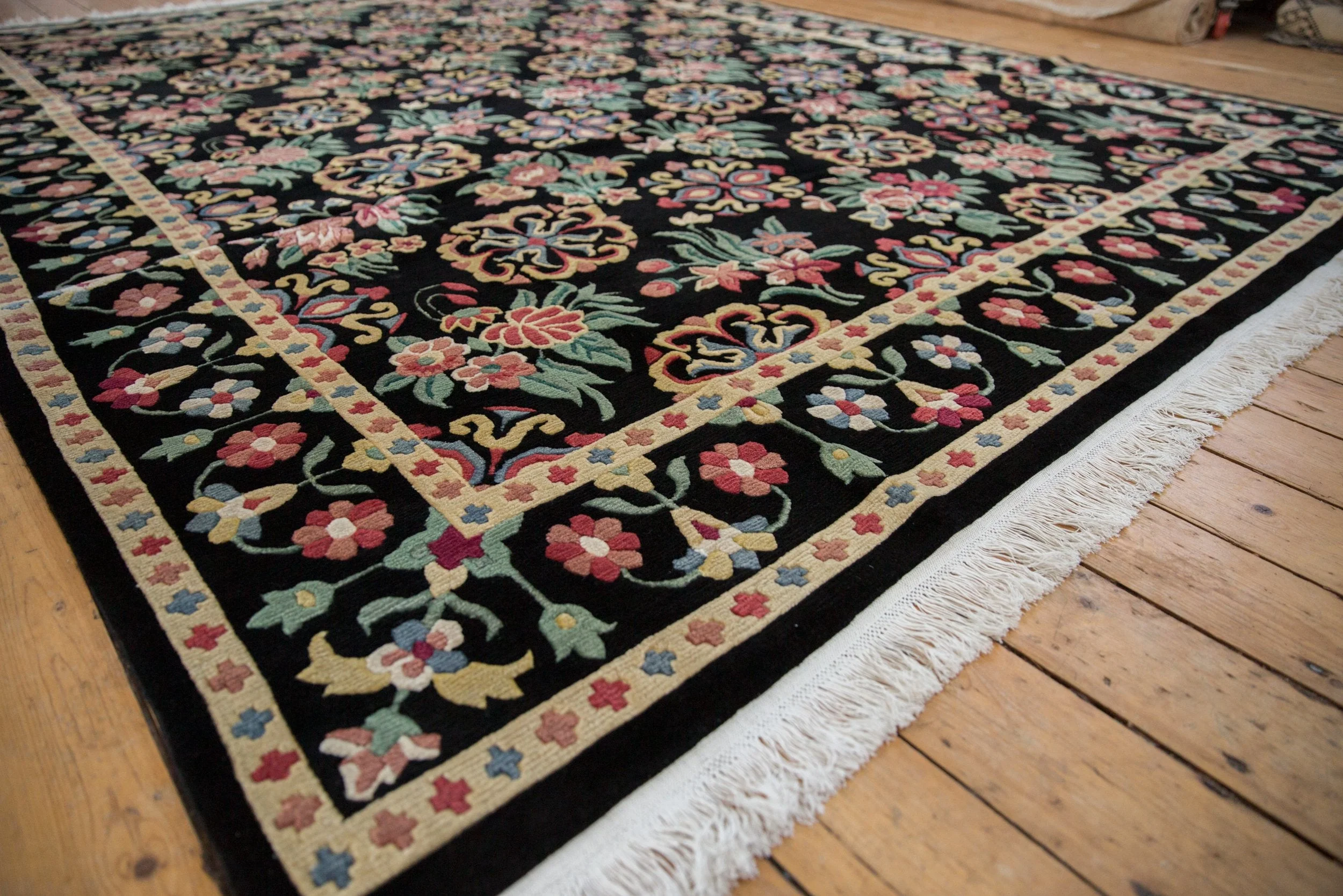 9x11.5 Vintage Indian Arts And Crafts Design Carpet - Image 3