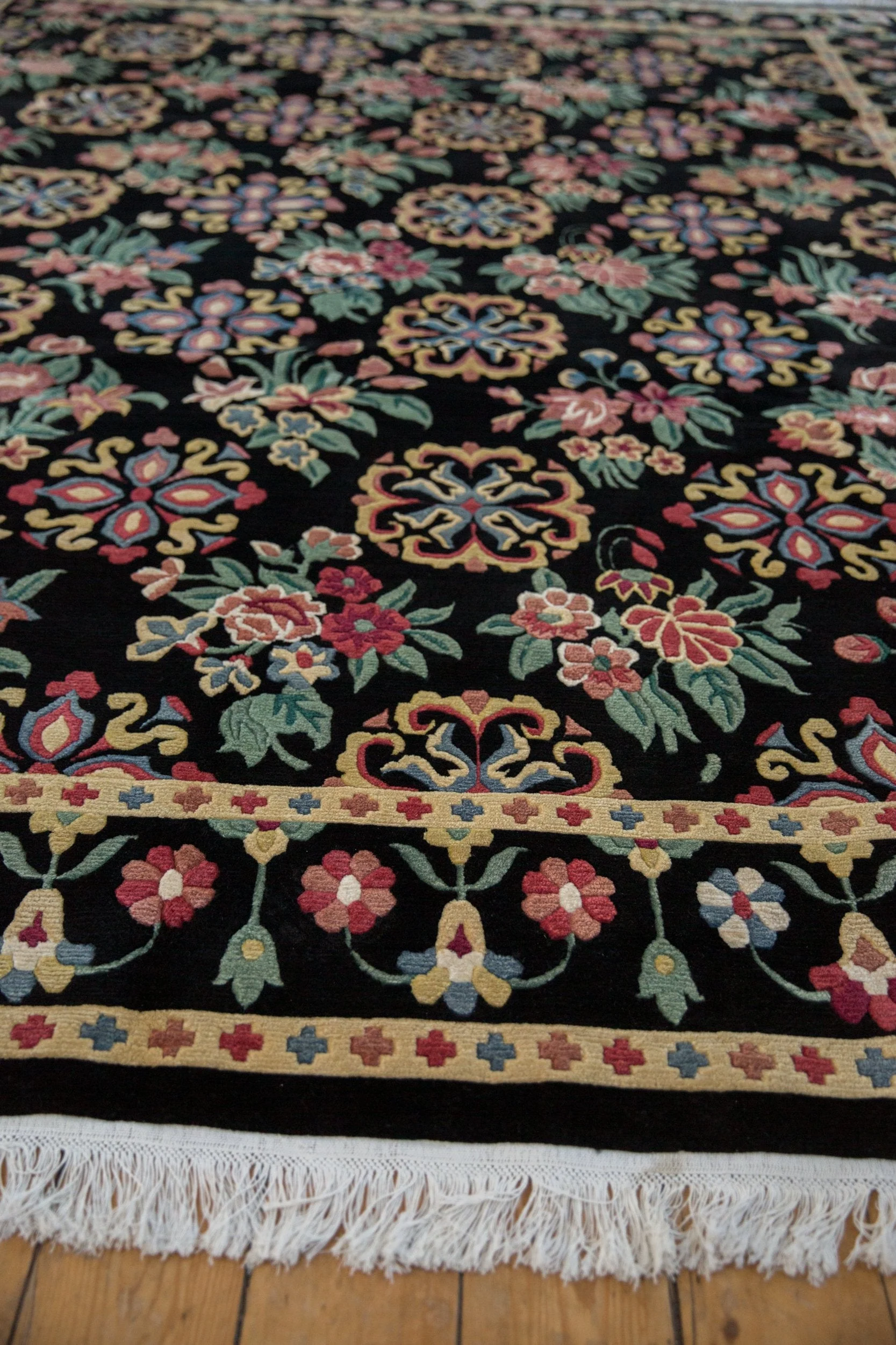 9x11.5 Vintage Indian Arts And Crafts Design Carpet - Image 5