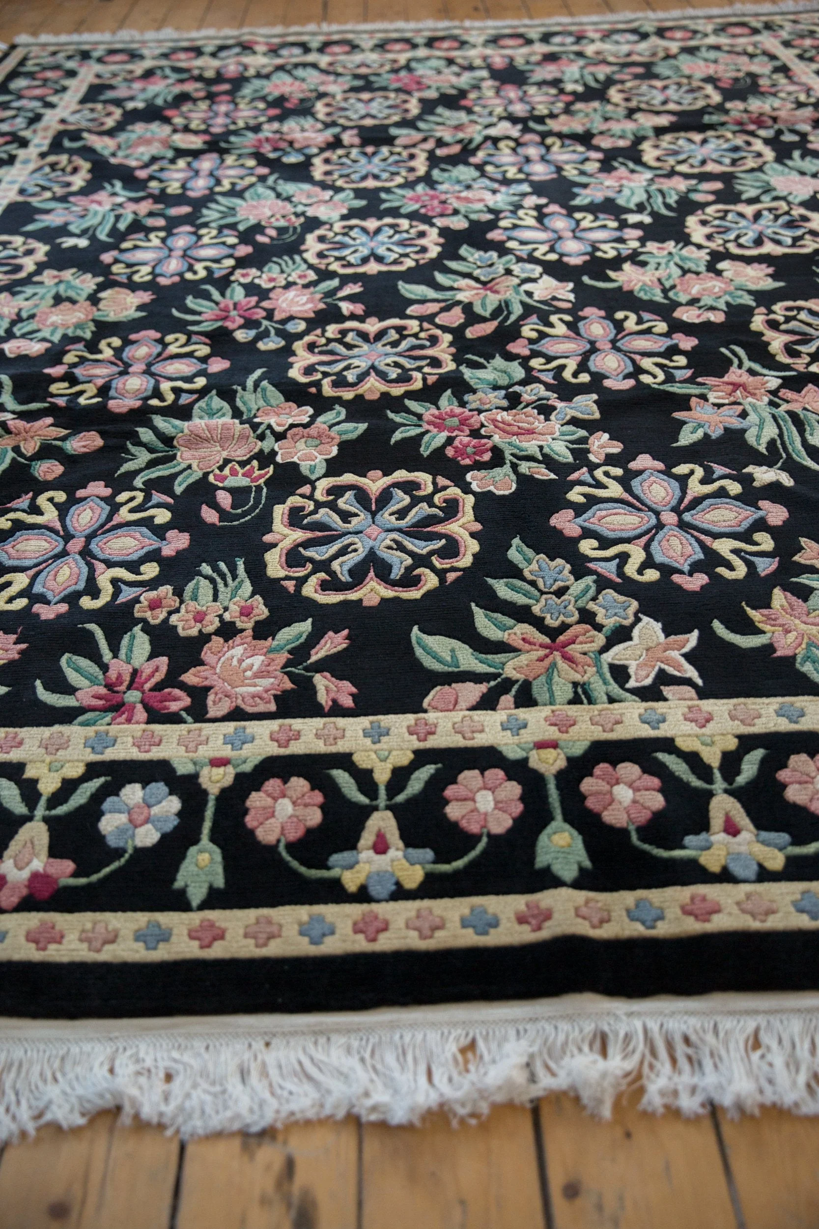 9x11.5 Vintage Indian Arts And Crafts Design Carpet - Image 7