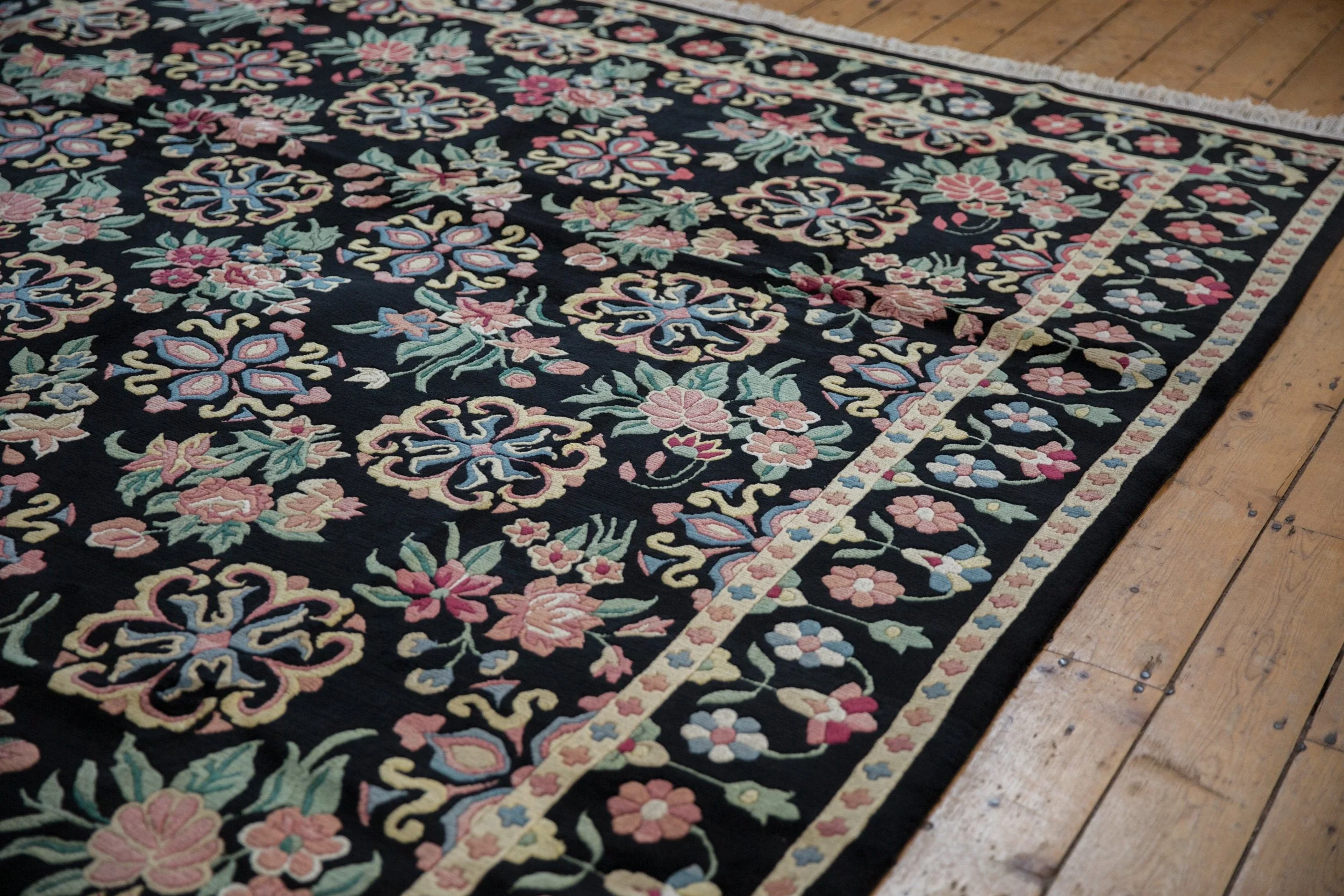 9x11.5 Vintage Indian Arts And Crafts Design Carpet - Image 9
